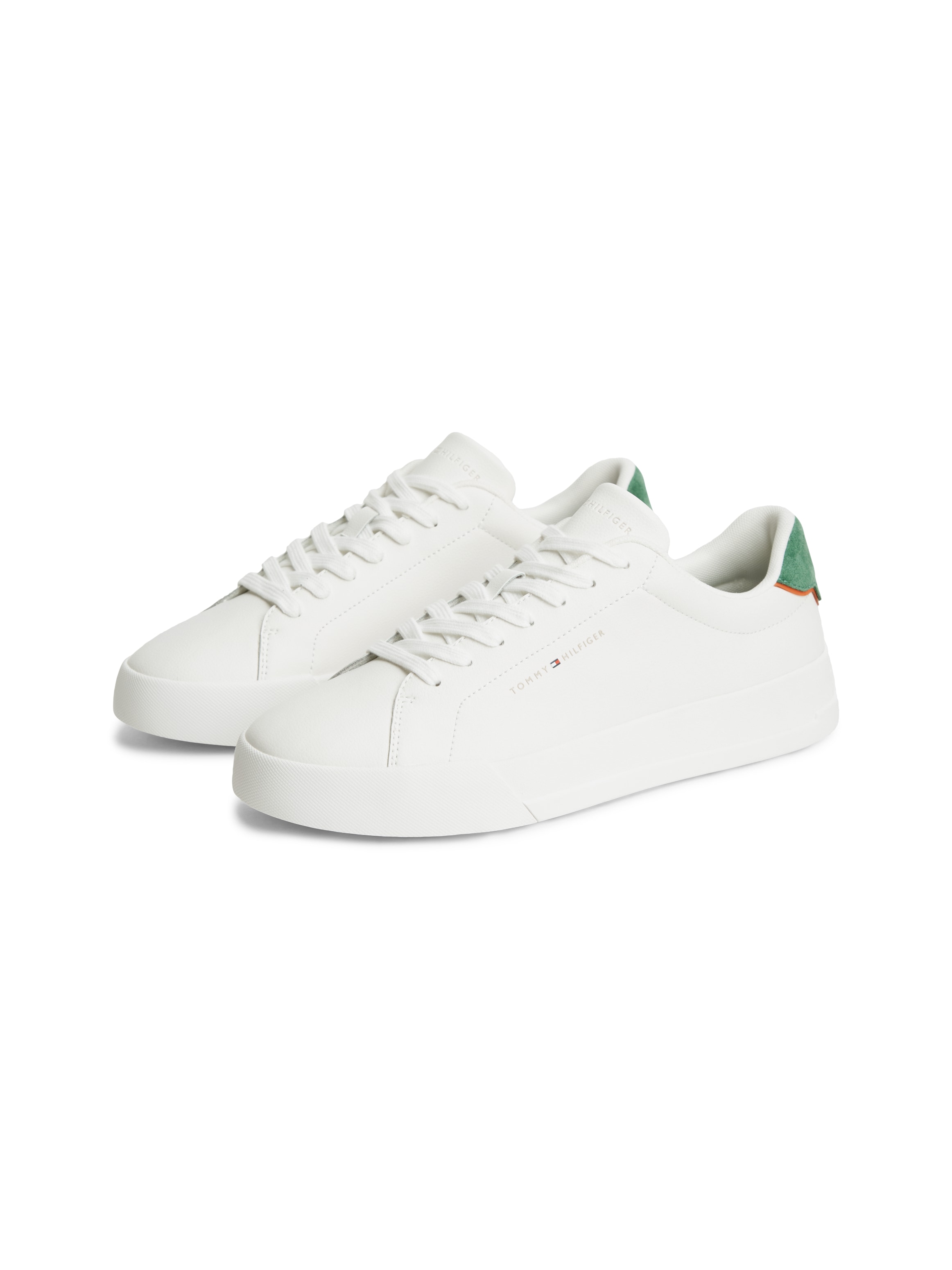 Tommy Hilfiger Sneaker "TH COURT LTH DETAIL ESS" Freizeitschuh, Halbschuh, Schnürer mit Logoschriftzügen