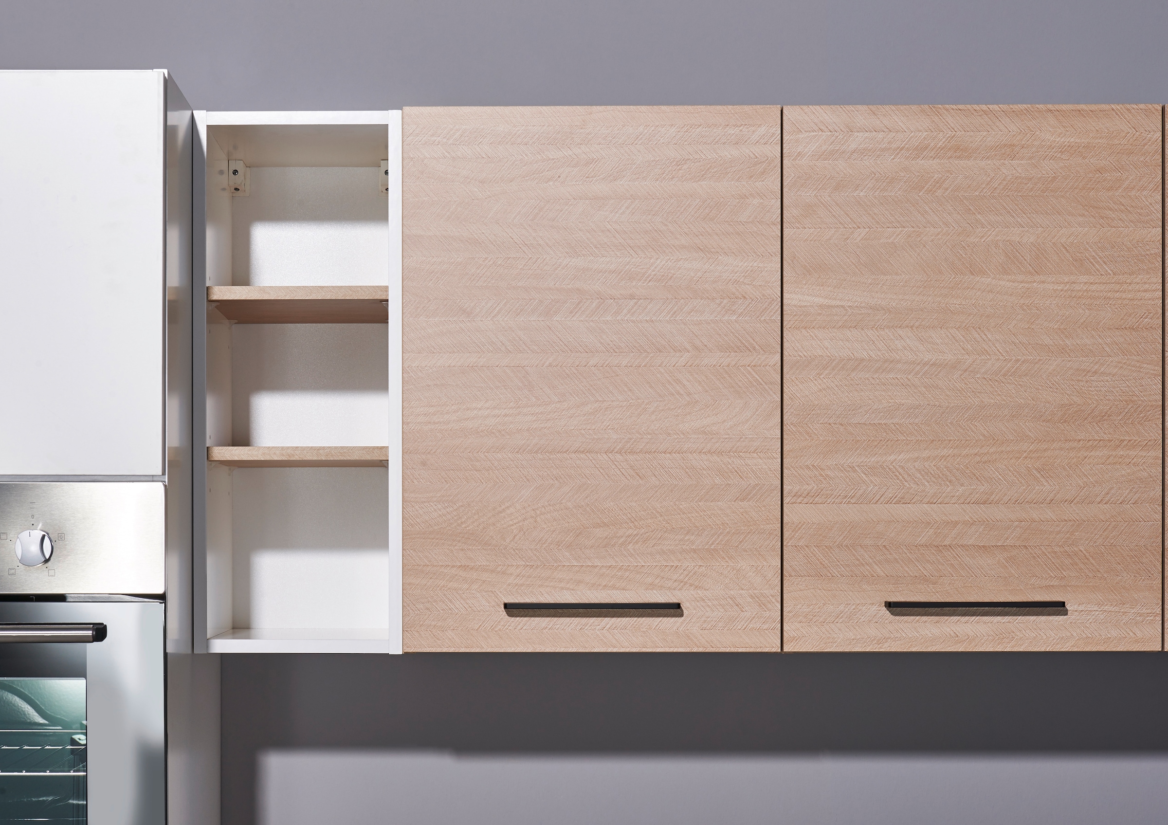 BASIC by Balculina Küchenzeile »Girona B/H/T 325x211x200 cm« Breite 325cm, wahlweise mit E-Geräte, Softclose