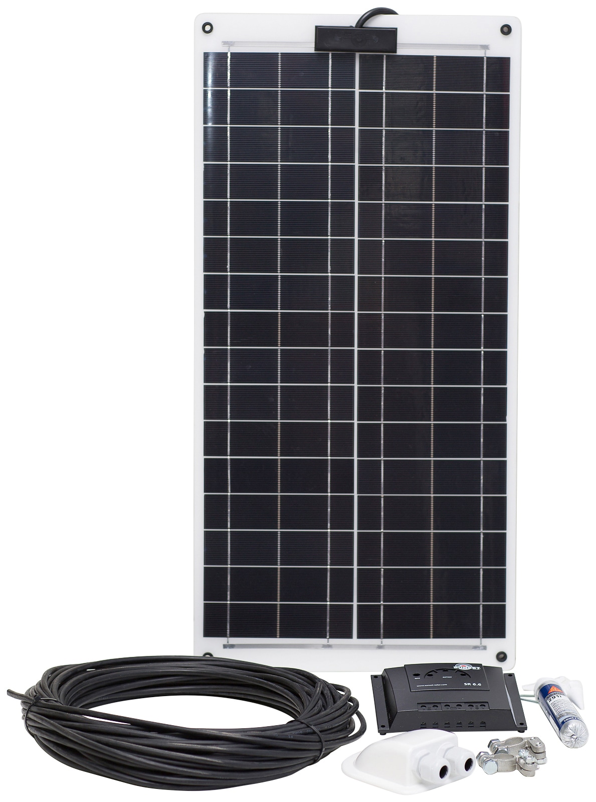 SUNSET Solarmodul "Laminat-Set 30 Watt", schwarz, Solarmodule, für Boote und Yachten