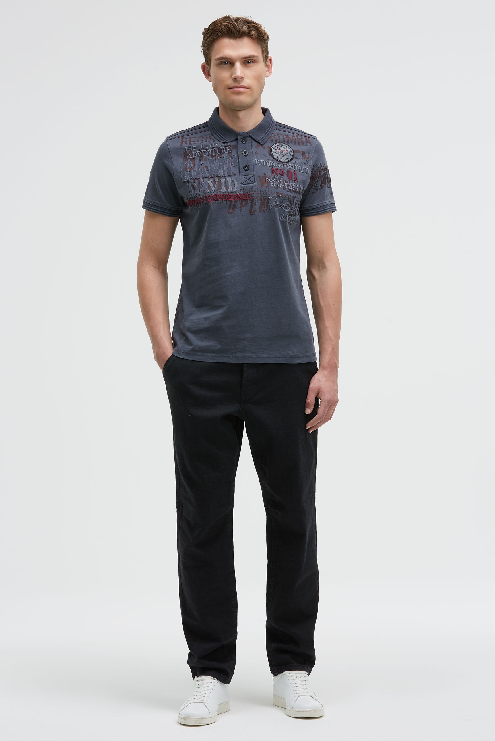 Thumbnail - CAMP DAVID Poloshirt mit Kontrastnähten