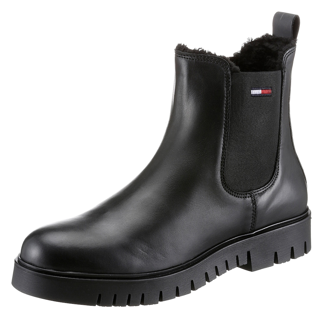 Tommy Jeans Winterboots »WARMLINED CHELSEA BOOT«, mit Profilsohle
