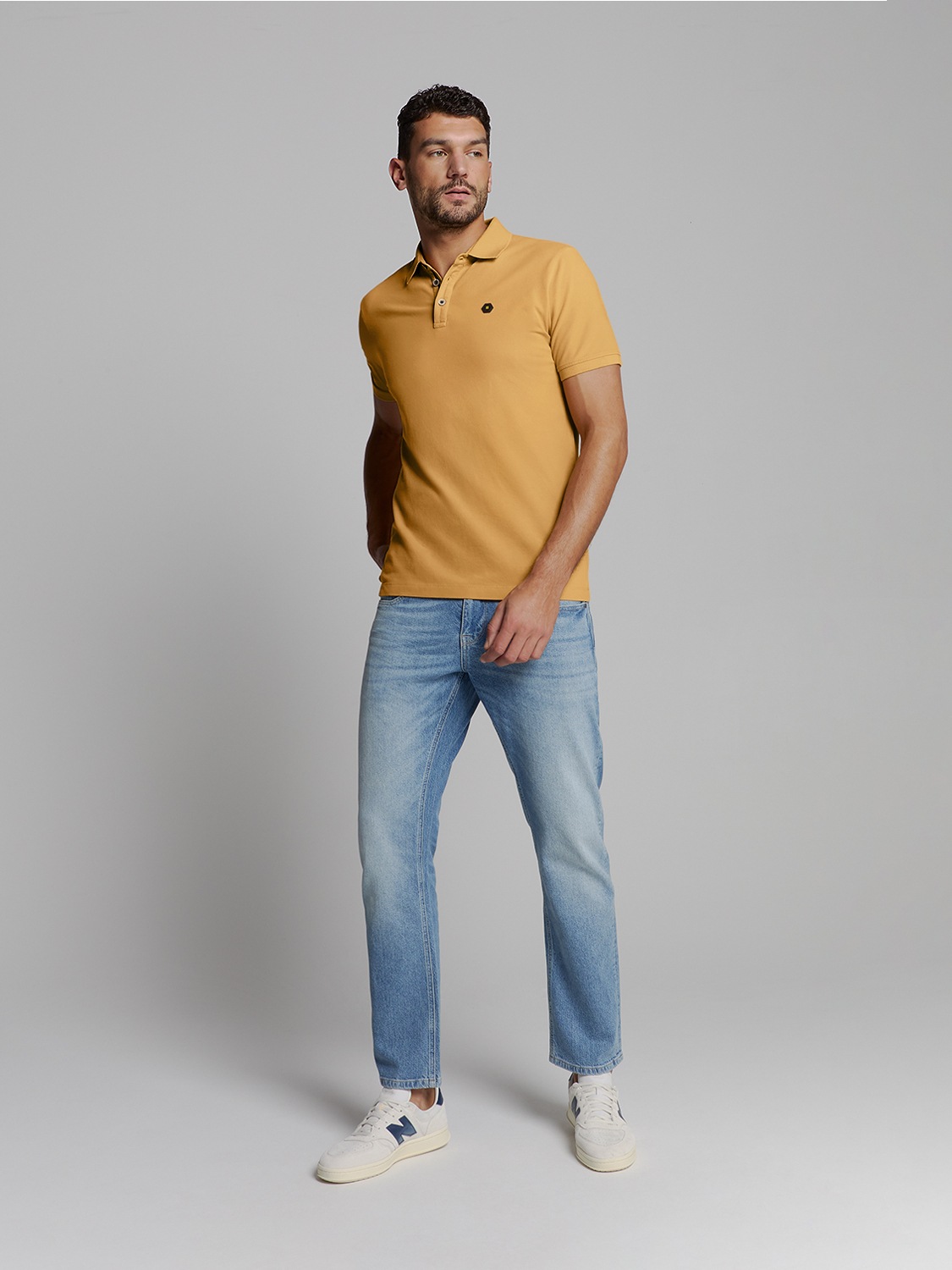 NO EXCESS Poloshirt »No Excess Poloshirt Polo Pique Garment Dyed«
