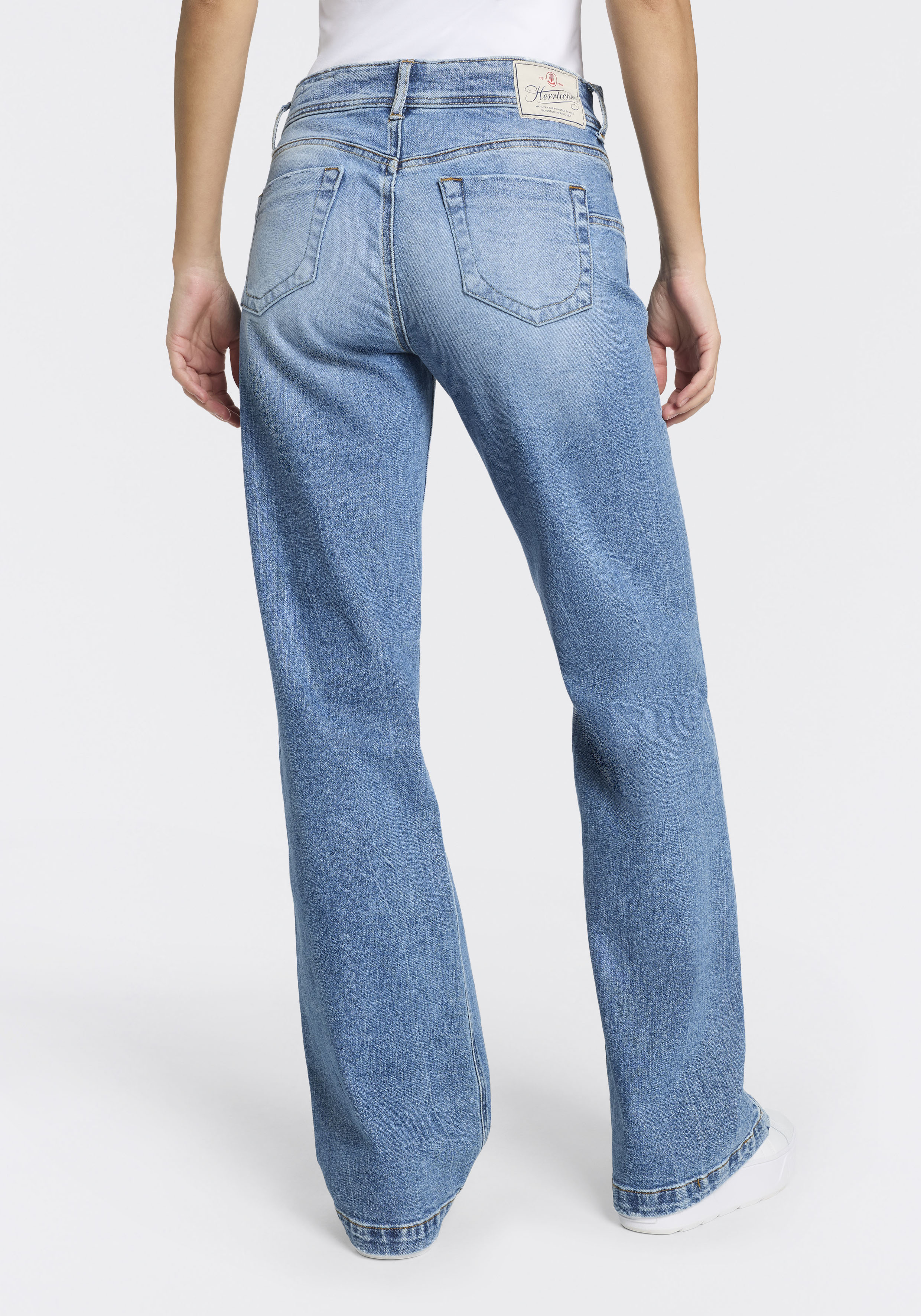 Thumbnail - Herrlicher Straight-Jeans "Edna Denim" Straight Fit, High Waist