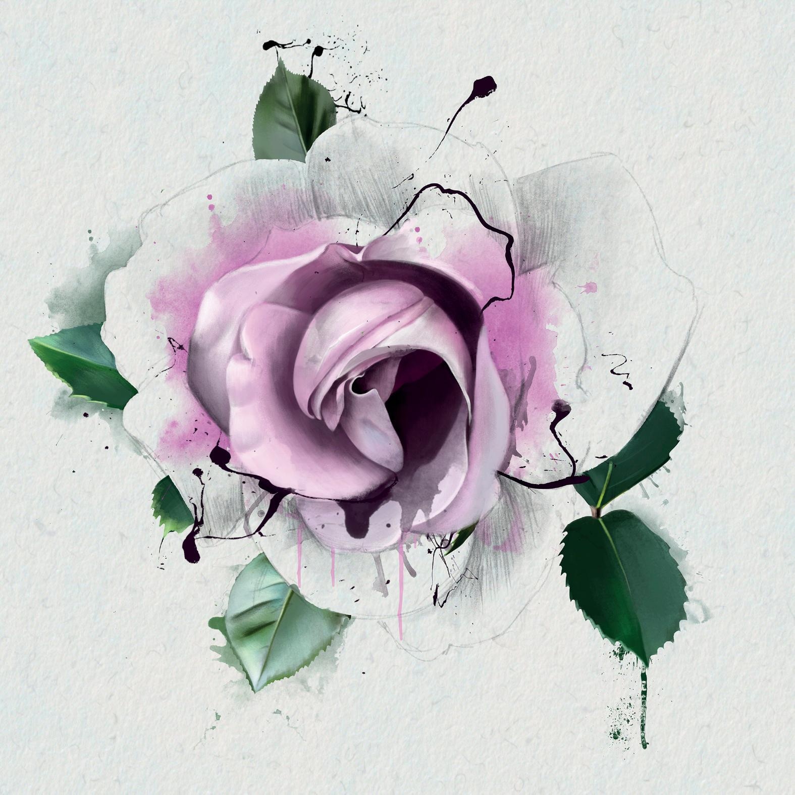 queence Dekokissen »»rosa Blüte««, Kissenhülle ohne Füllung, 1 Stück