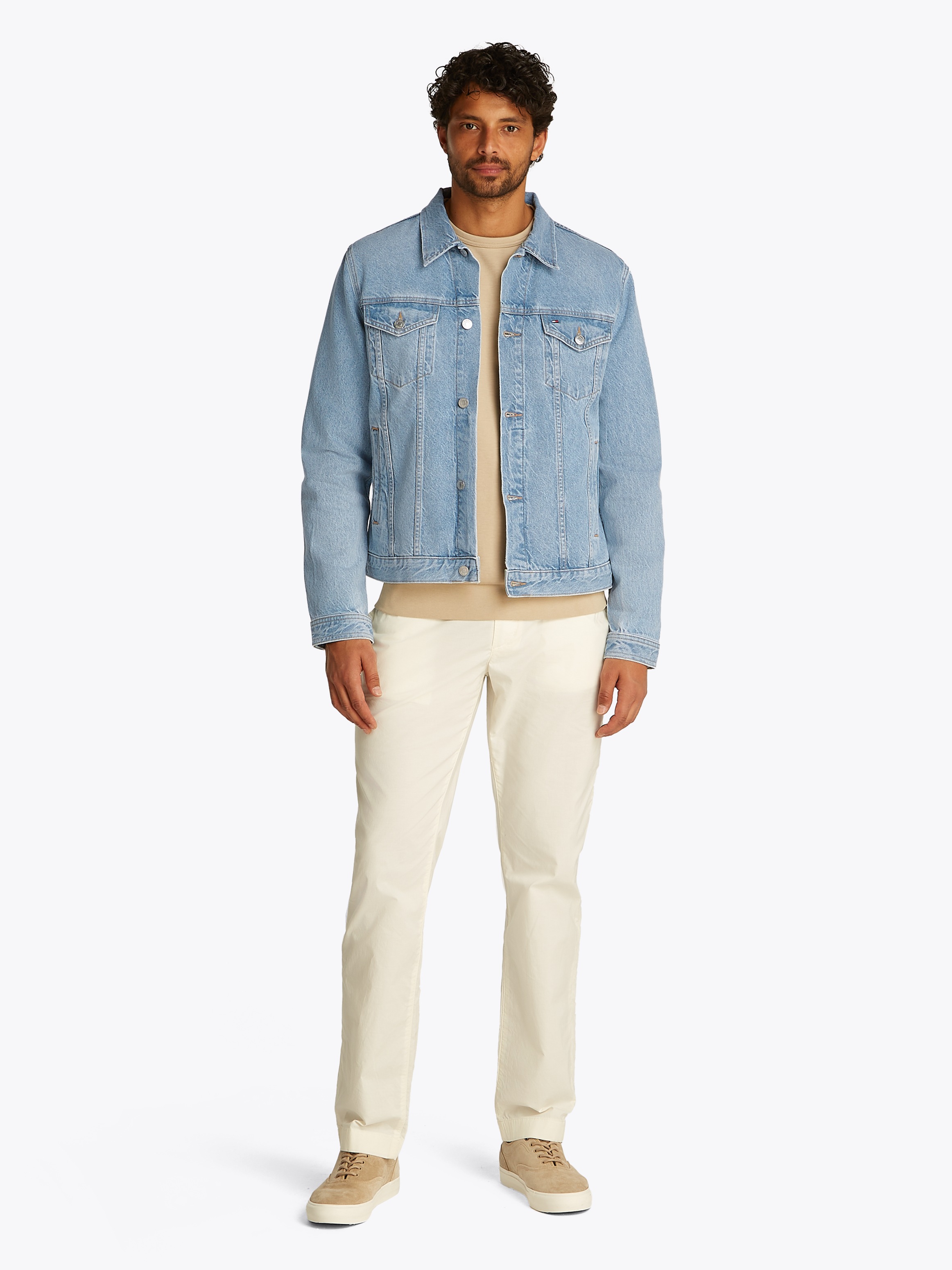 Thumbnail - Tommy Hilfiger Jeansjacke "REGULAR TRUCKER JKT RGD JACK IND", in leicht gewachsener Optik