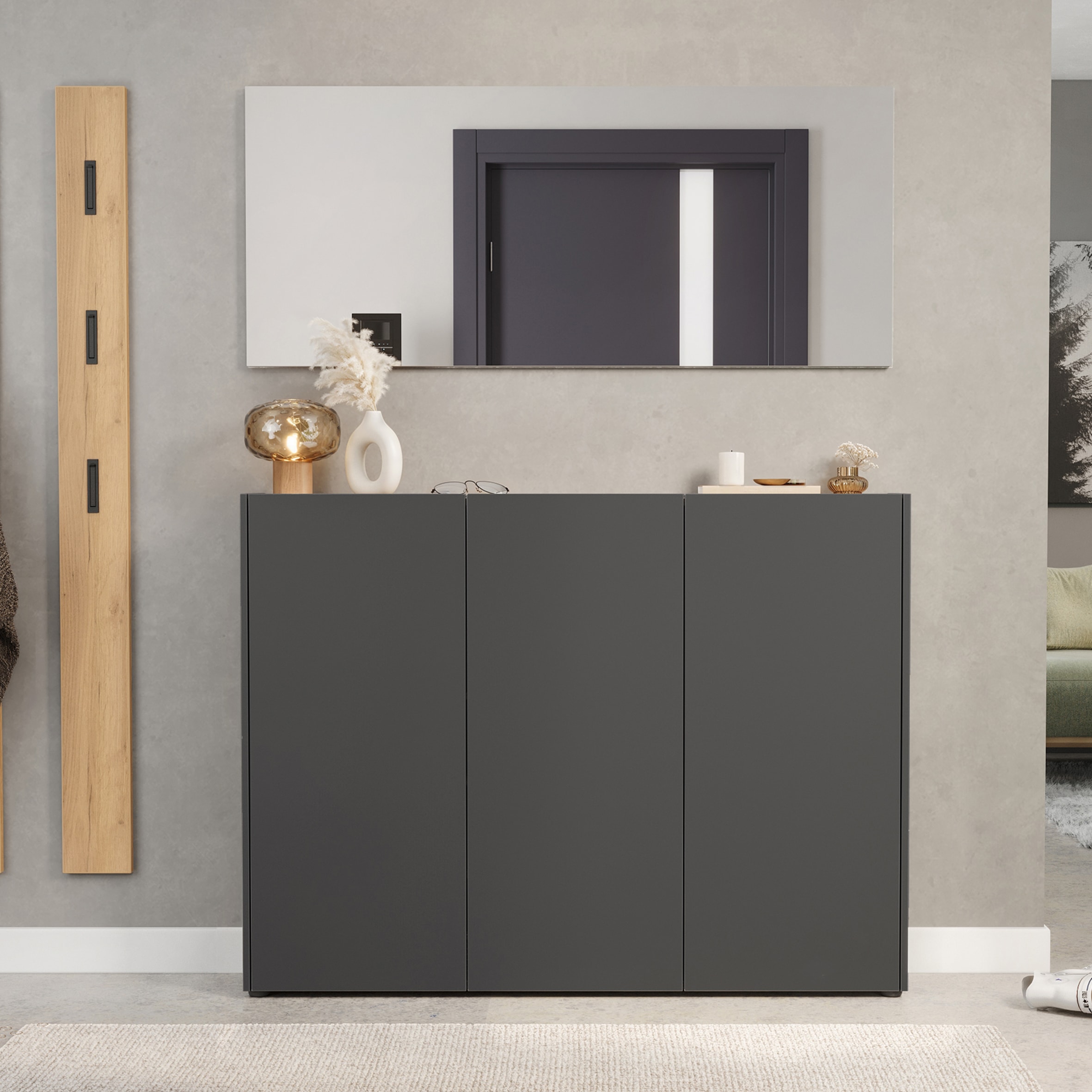 GERMANIA Garderoben-Set "GW-Libbiano" 3 Stk. tlg. günstig online kaufen