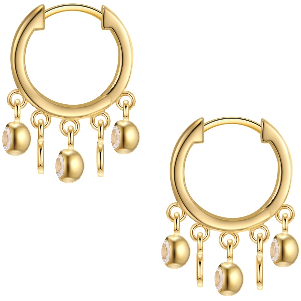 Glanzstücke München Paar Creolen »Set: GSM1598« aus Sterling silber