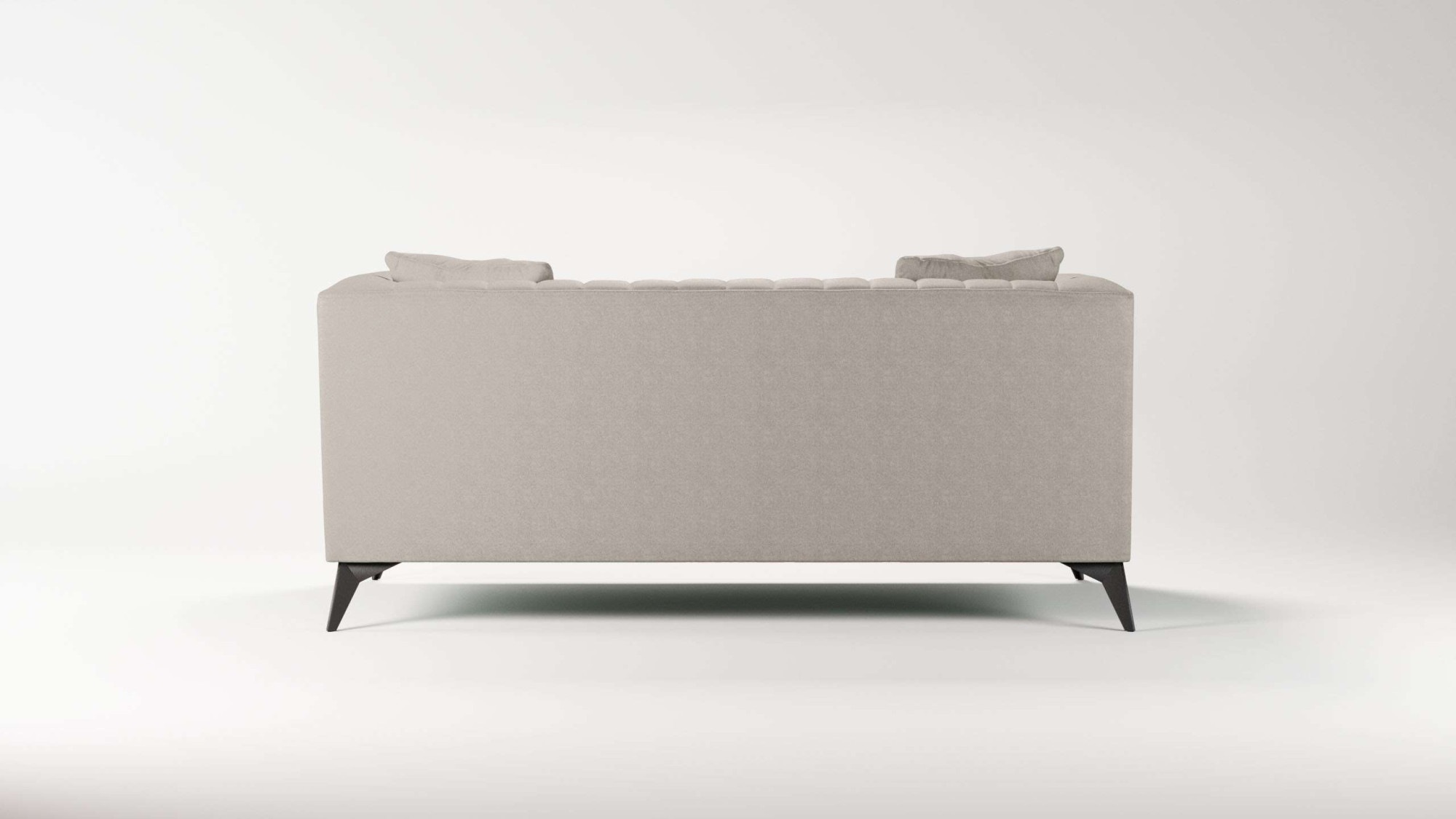 Places of Style 2-Sitzer »MATTHEW elegantes Designsofa, Maße B/T/H: 170/86/74 cm«, Steppung im Rücken, lose Sitzkissen, incl. Zierkissen