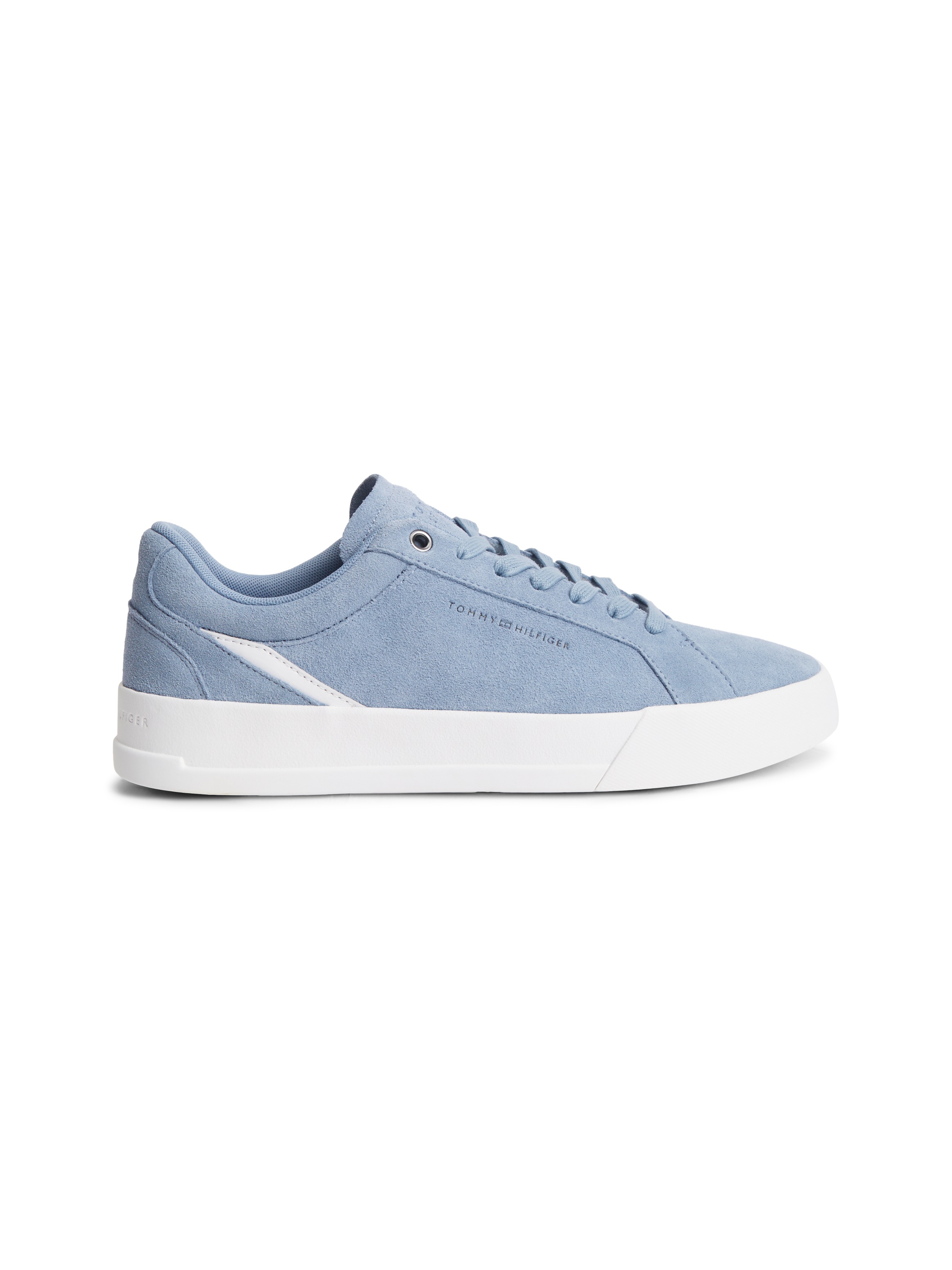 Tommy Hilfiger Sneaker »TH COURT PREMIUM SUEDE«  Freizeitschuh, Halbschuh, Schnürer im Retro-Look
