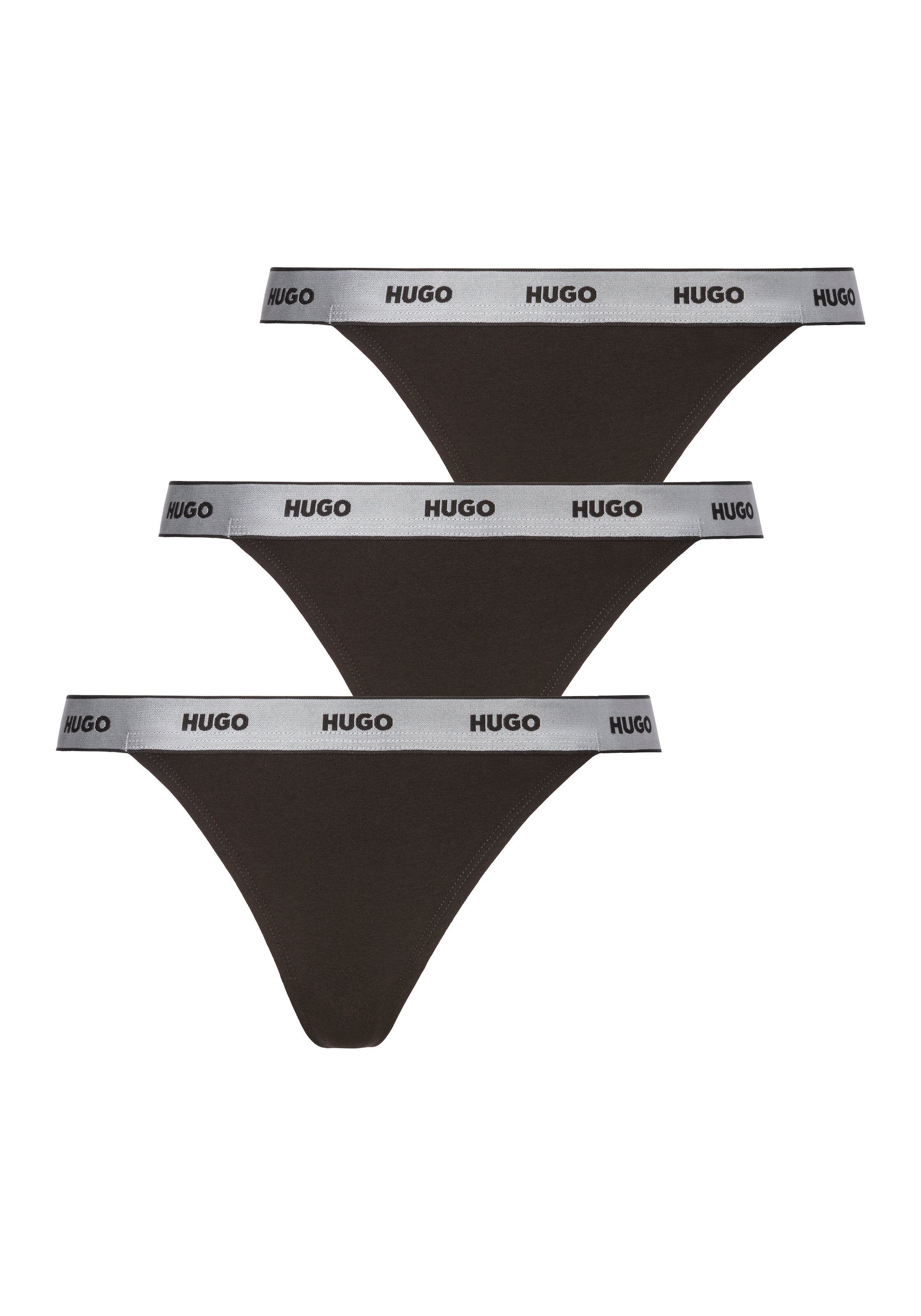 HUGO Underwear String "TRIPLET STRING GIFT", (Packung, 3 St.), mit Logobund