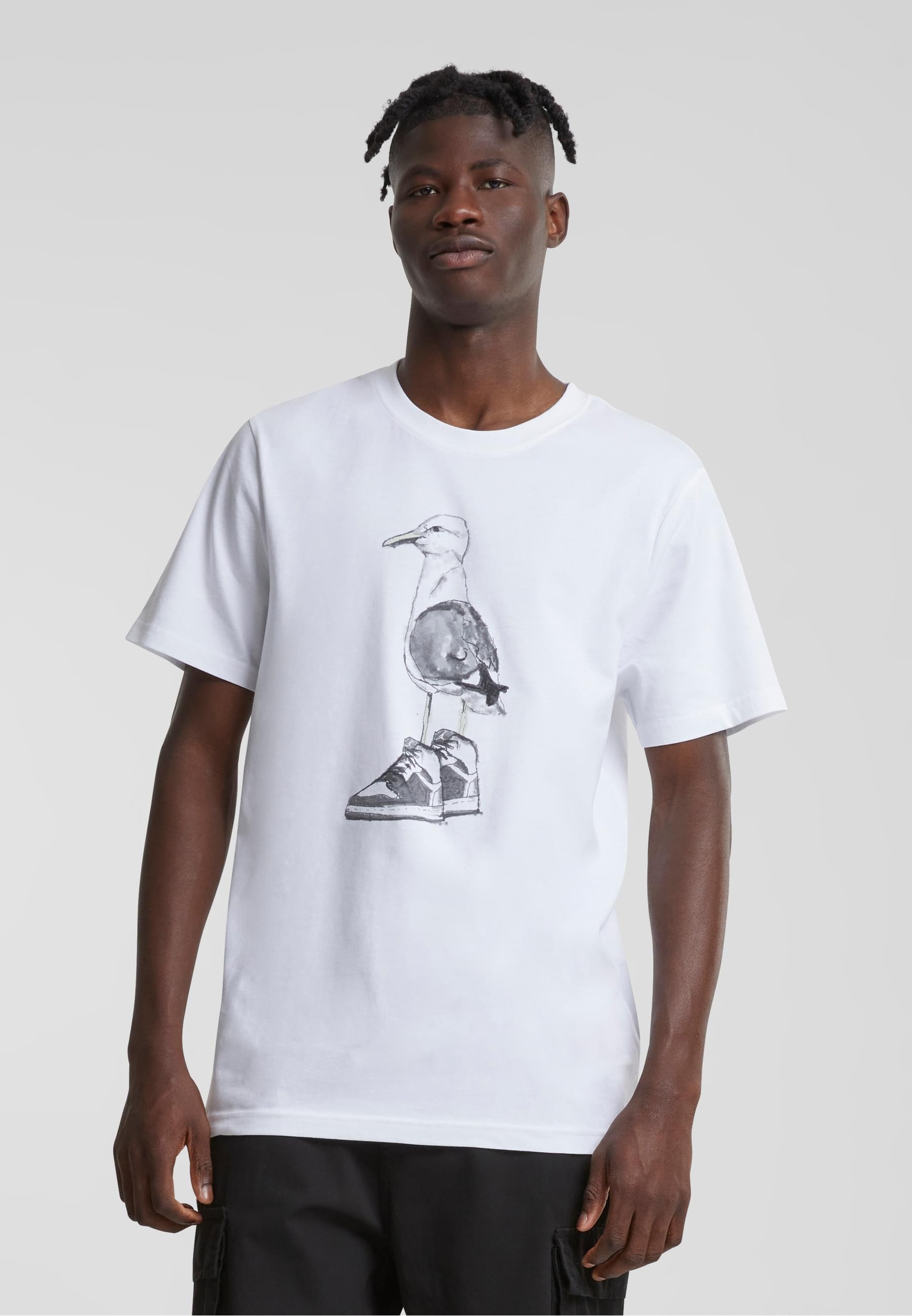 MisterTee T-Shirt »MisterTee Herren Seagull Sneakers Tee«, (1 tlg.)