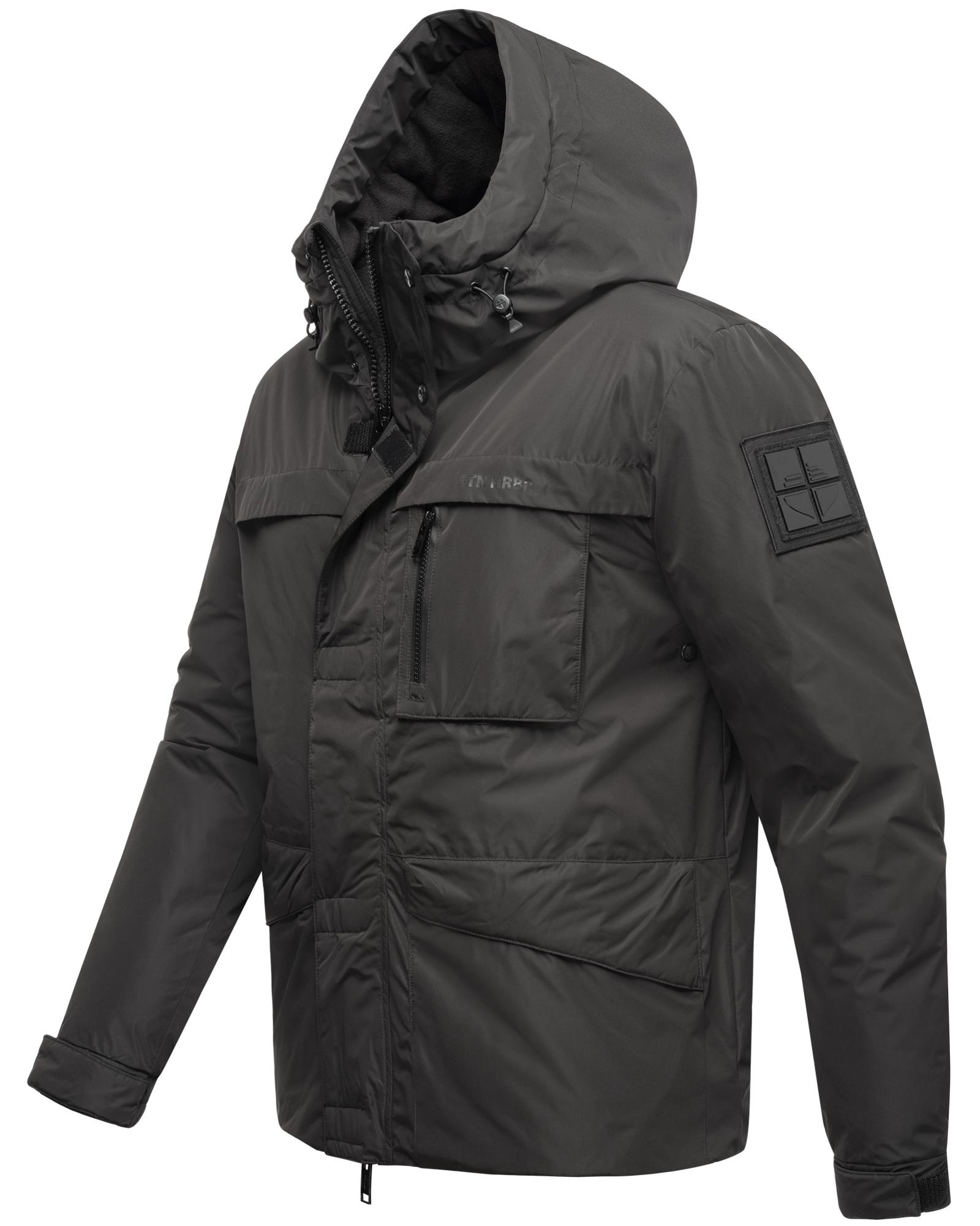 Stone Harbour Winterjacke »Yorchii XX«, mit Kapuze, Herren Outdoorjacke mit Fleece-Innenfutter