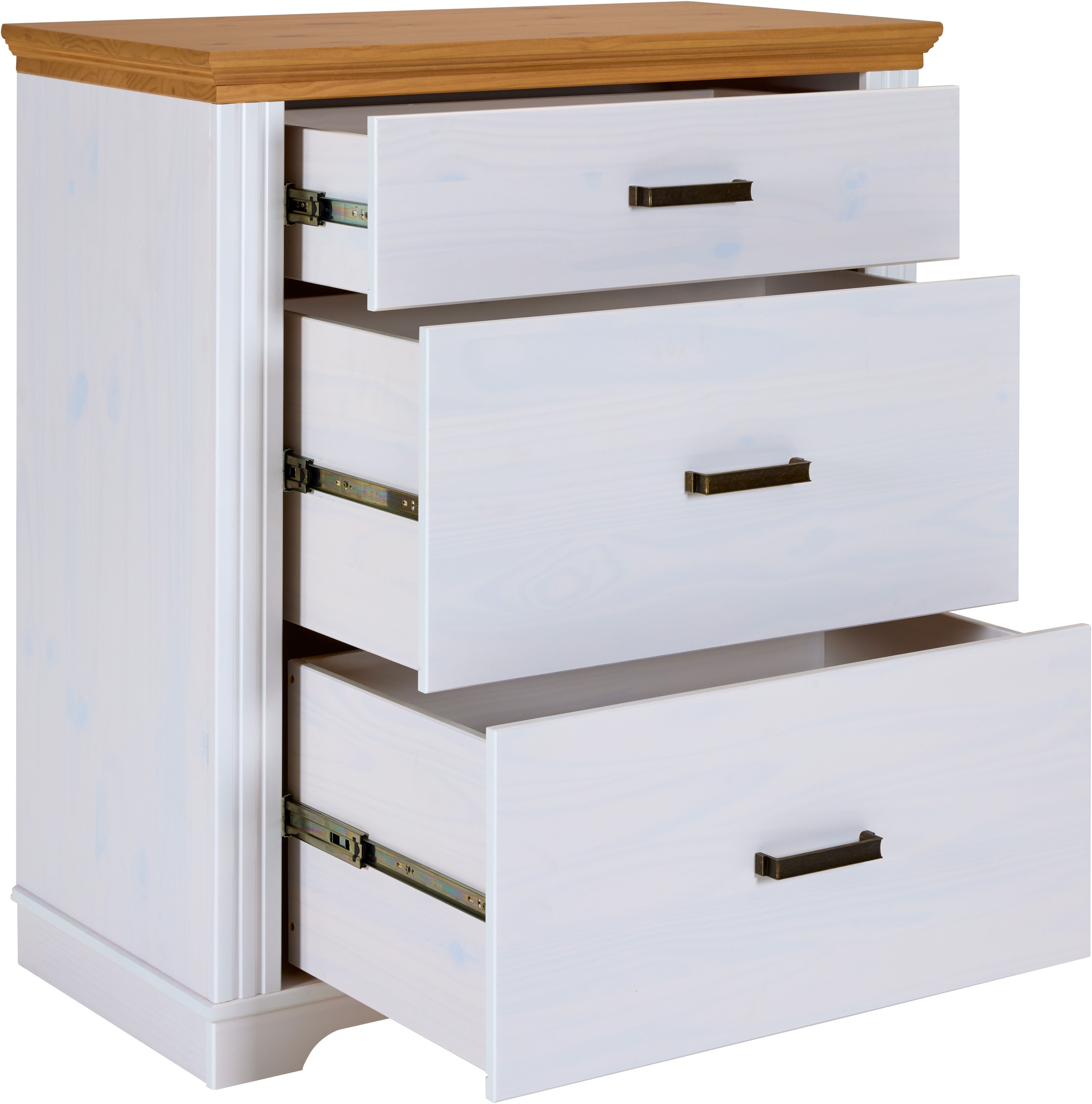 Inter Link Schubkastenkommode »Kommode Maluno« 1 Stk. tlg. Kiefer Massiv, Soft-Close, Stauraum, BxTxH: ca. 93 x 48,3 x 104 cm