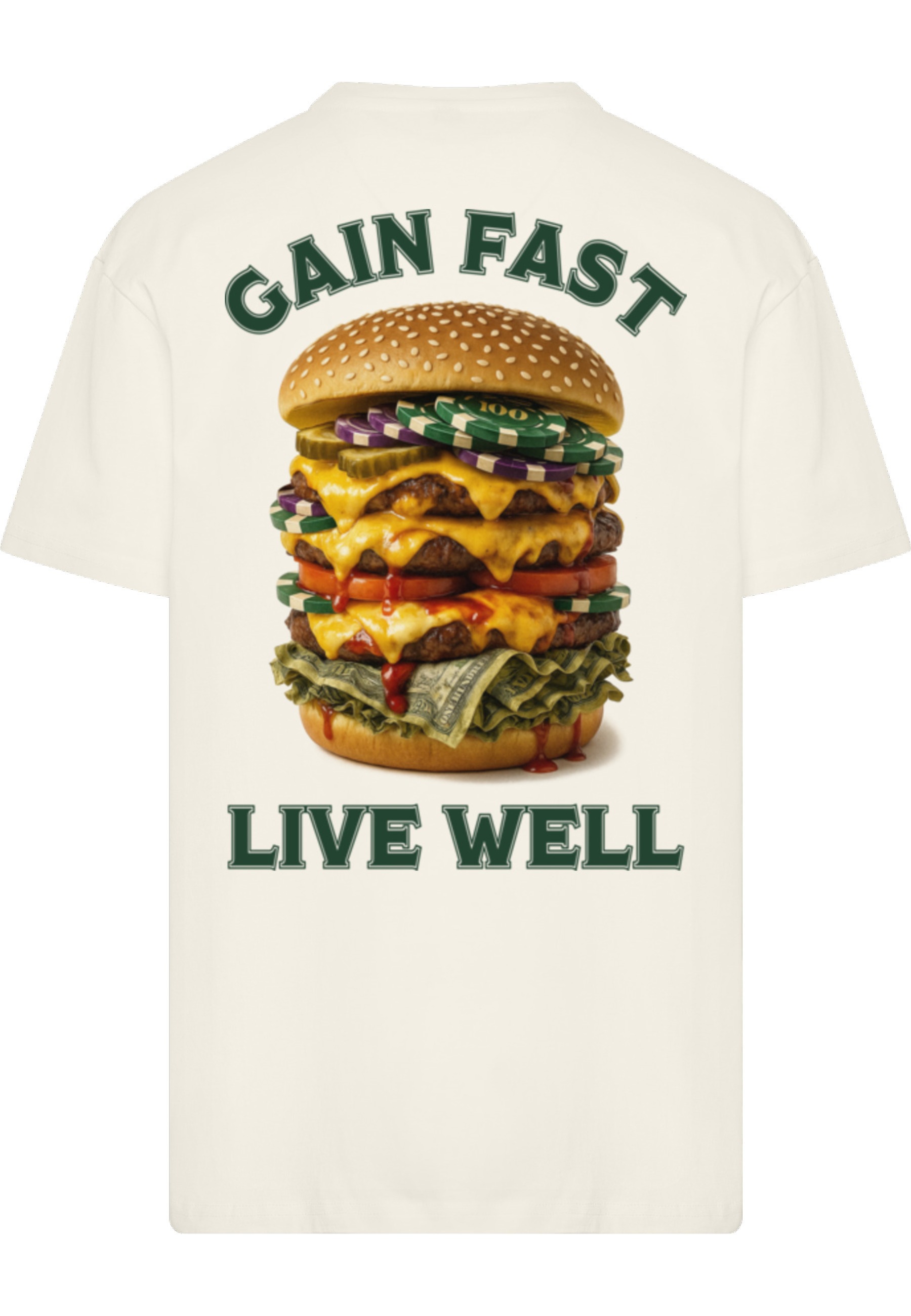 Upscale by Mister Tee T-Shirt »Upscale by Mister Tee Heavy Burger Heavy Oversize Tee« 1
