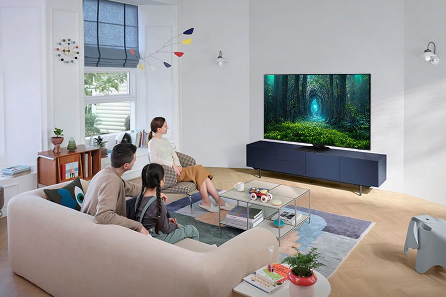 Samsung QLED-Fernseher »GQ65QN85CAT«, 163 Quantum Atmos 4K-Dolby & & Quantum Smart-TV, BAUR cm/65 | Hub 4K HD, Hub-Smart Prozessor Neo Hub Ultra HDR-Neural Gaming OTS-Gaming Zoll