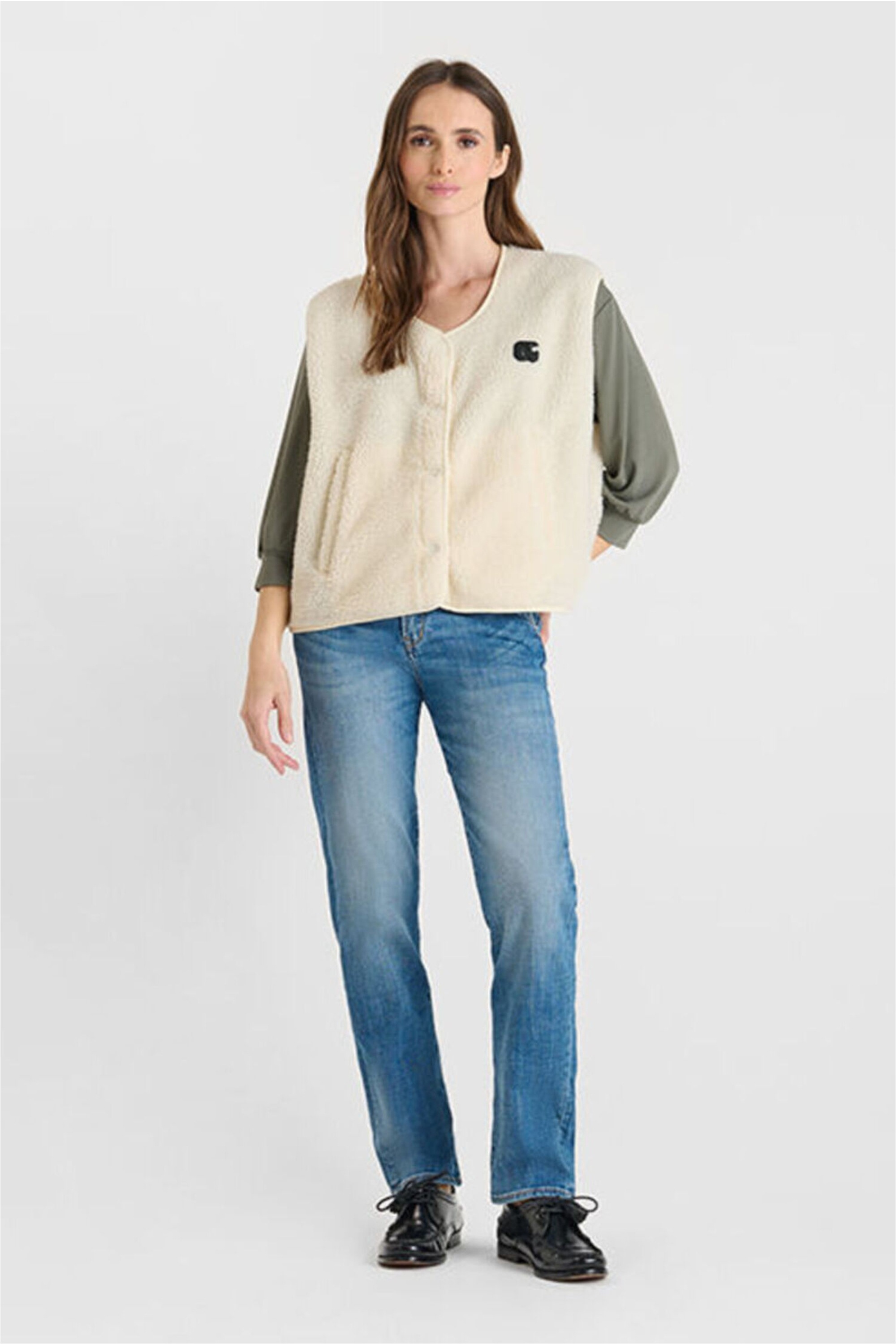 Thumbnail - Le Temps Des Cerises Fleeceweste "GUDRU" im kuscheligen Design