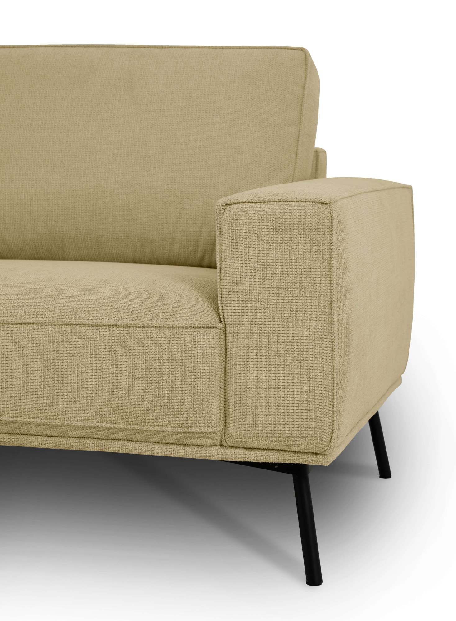 andas Ecksofa »Vosby«, Breite 260 cm, Chenille, mit dekorativer Kedernaht