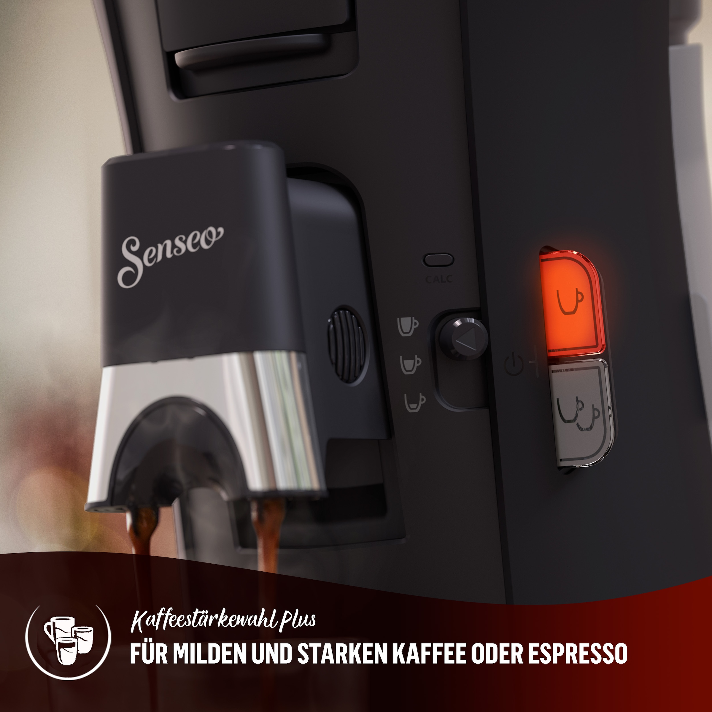 Philips Senseo Kaffeepadmaschine »Select CSA230/69, mit drei Kaffee-Einstellungen, aus 21% rec. Plastik,«, 100 Senseo Pads kaufen und bis zu 33 € zurückerhalten