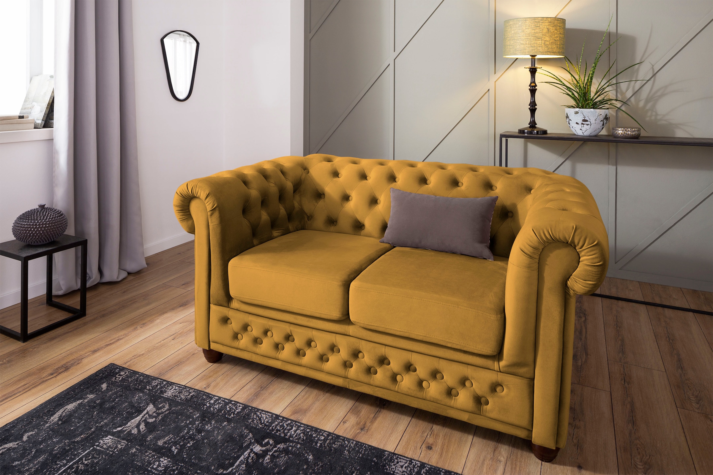 Chesterfield-Sofa »New Castle«, mit hochwertiger Knopfheftung in Chesterfield-Design,...