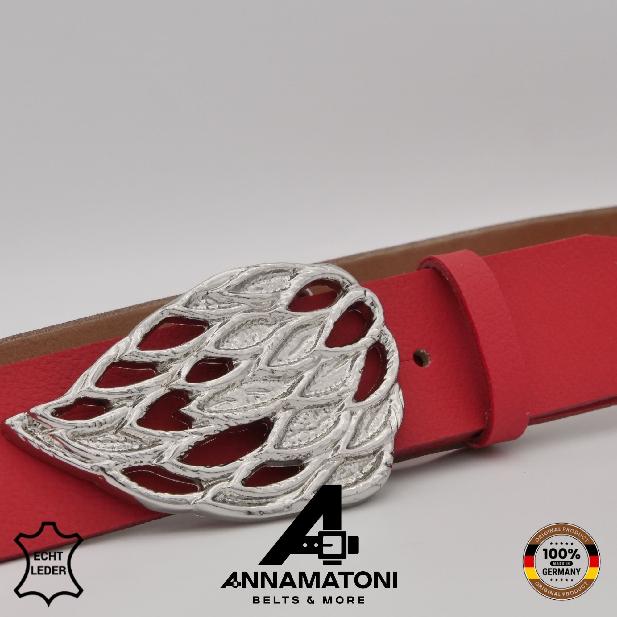 AnnaMatoni Ledergürtel »AnnaMatoni AnnaMatoni Damen Leder Gürtel mit eleganter«
