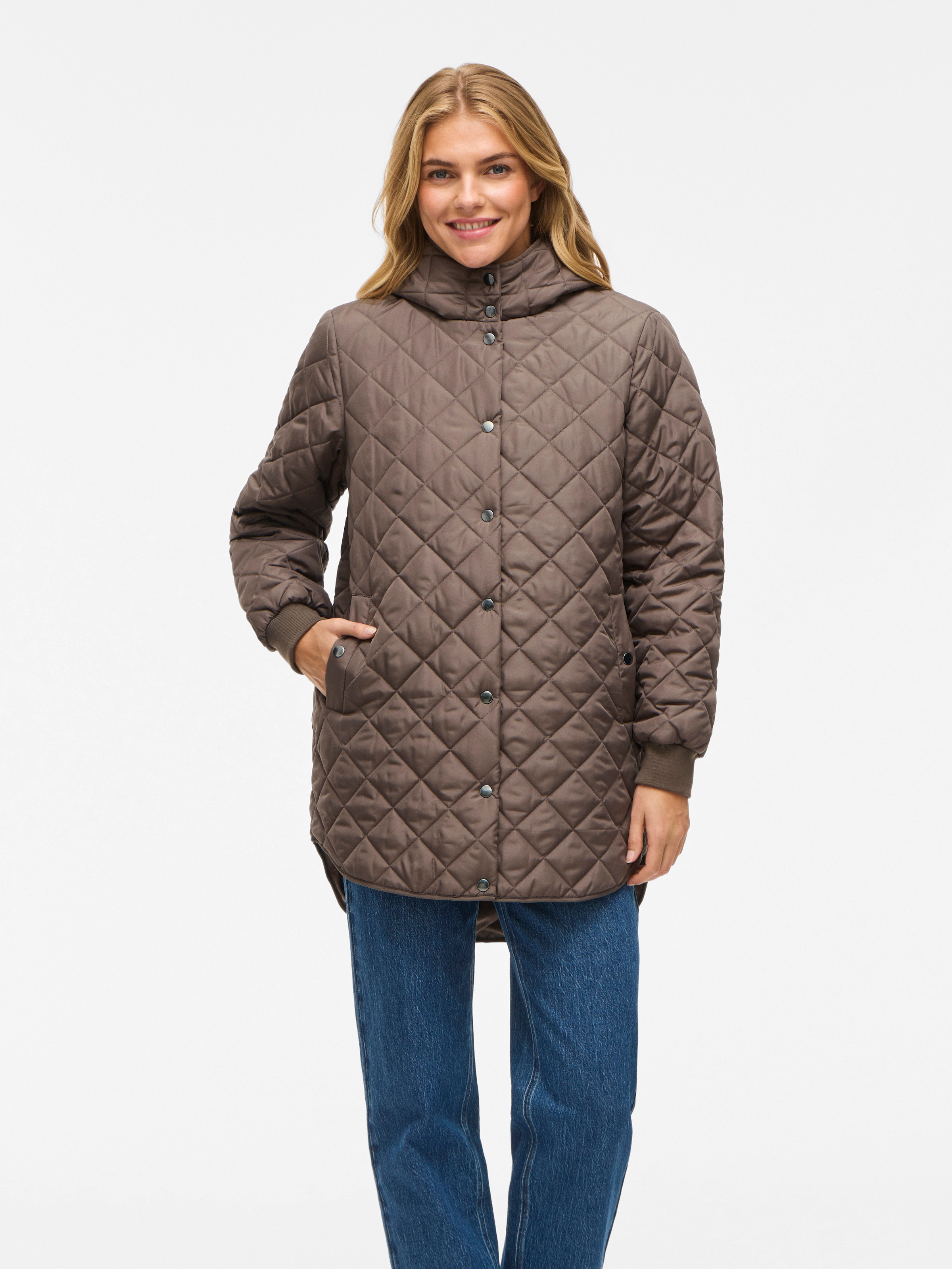Vila Steppjacke "VITATE L/S HOODED JACKET - NOOS", mit Kapuze günstig online kaufen