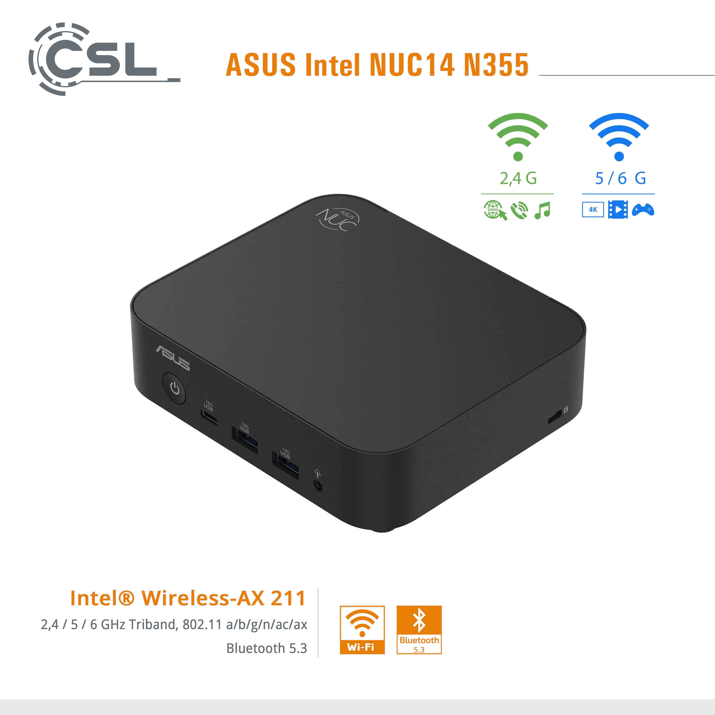 CSL PC »ASUS NUC14 N355«