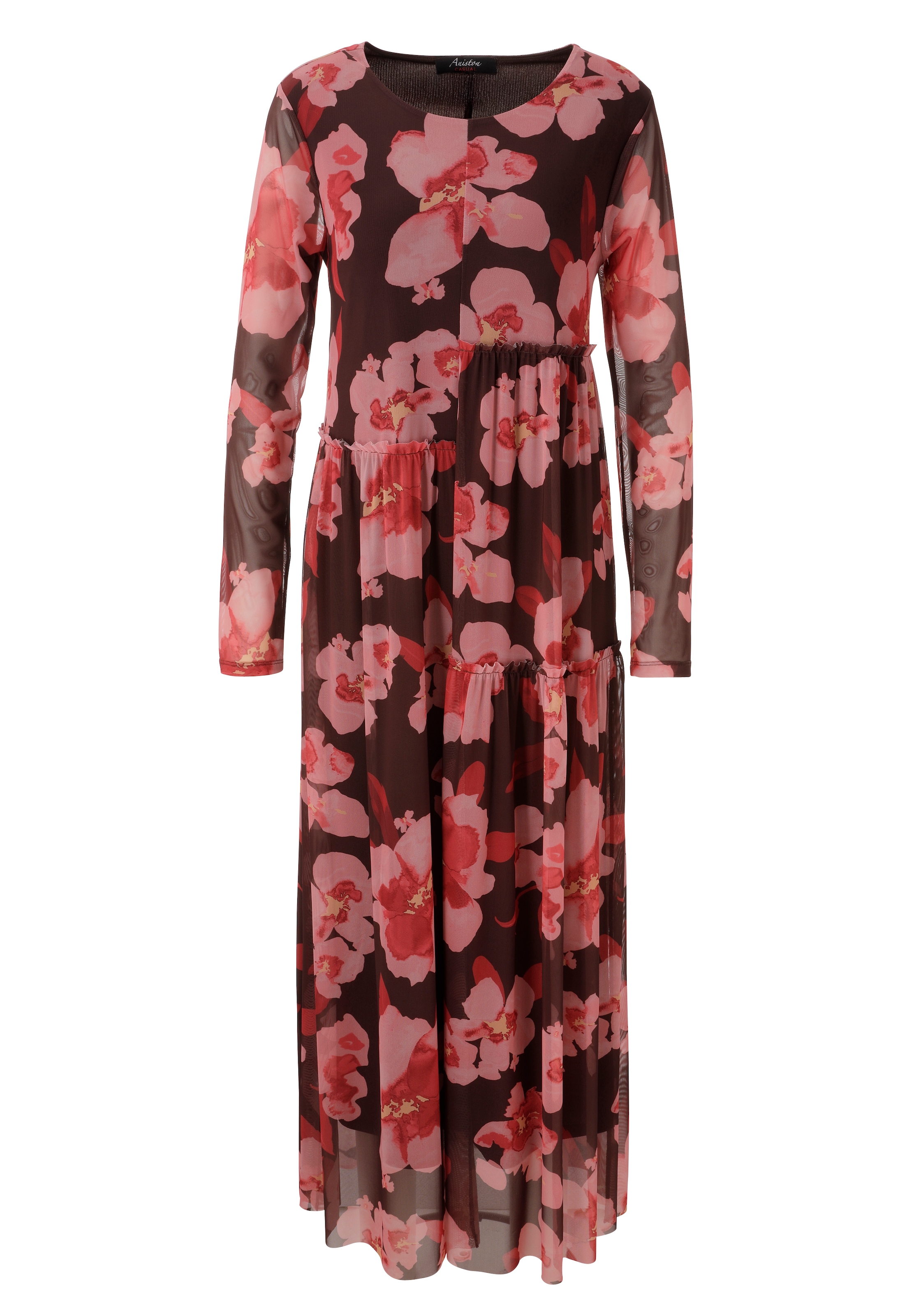 Aniston CASUAL Maxikleid mit dekorativen, großflächigen Blüten bedruckt - NEUE KOLLEKTION