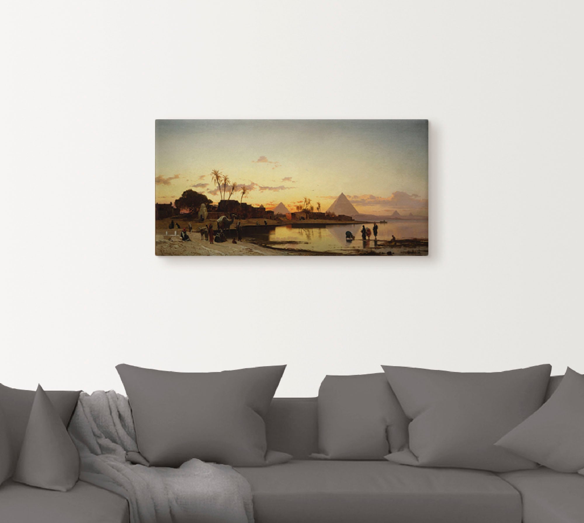 Artland Wandbild »Sonnenuntergang am Nil, Kairo.«, Afrika, (1 St.), als Leinwandbild, Poster in verschied. Größen