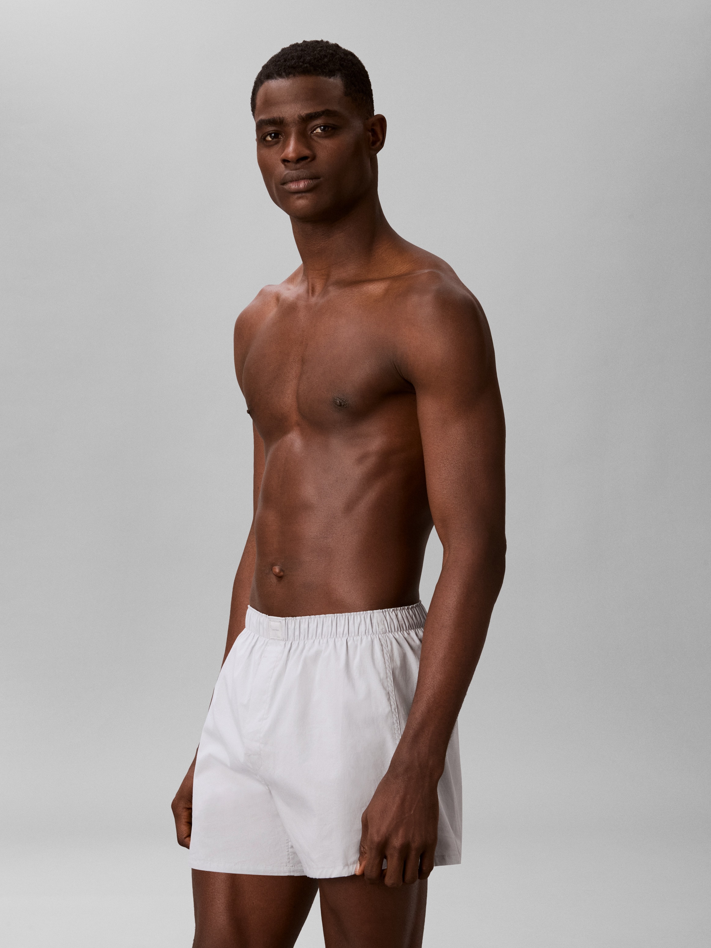 Calvin Klein Underwear Webboxer »BOXER TRAD 3PK« Packung, 3er-Pack,  mit Logo-Elastikbund (3 Stück)