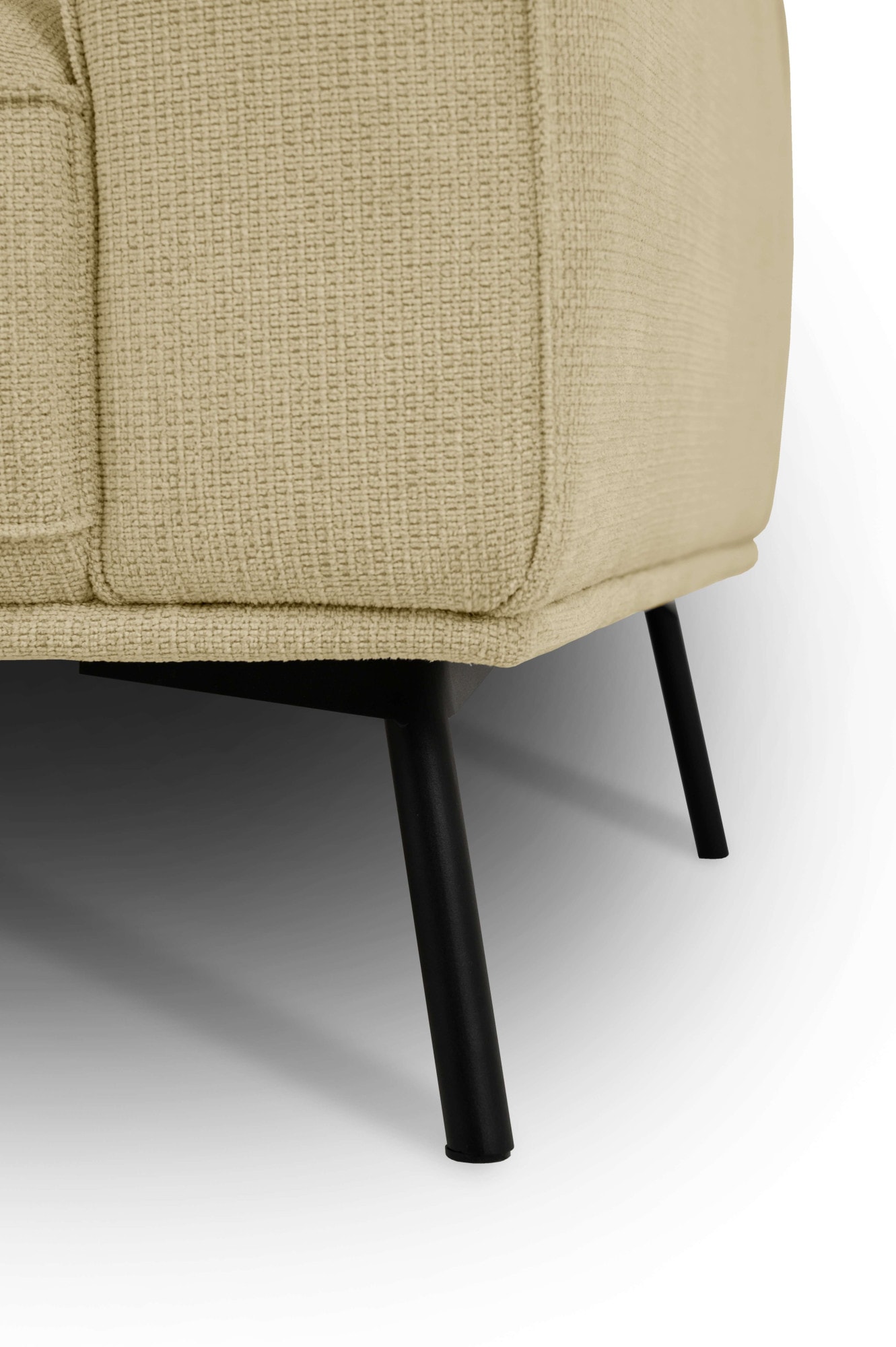 andas Ecksofa »Vosby«, Breite 260 cm, Chenille, mit dekorativer Kedernaht