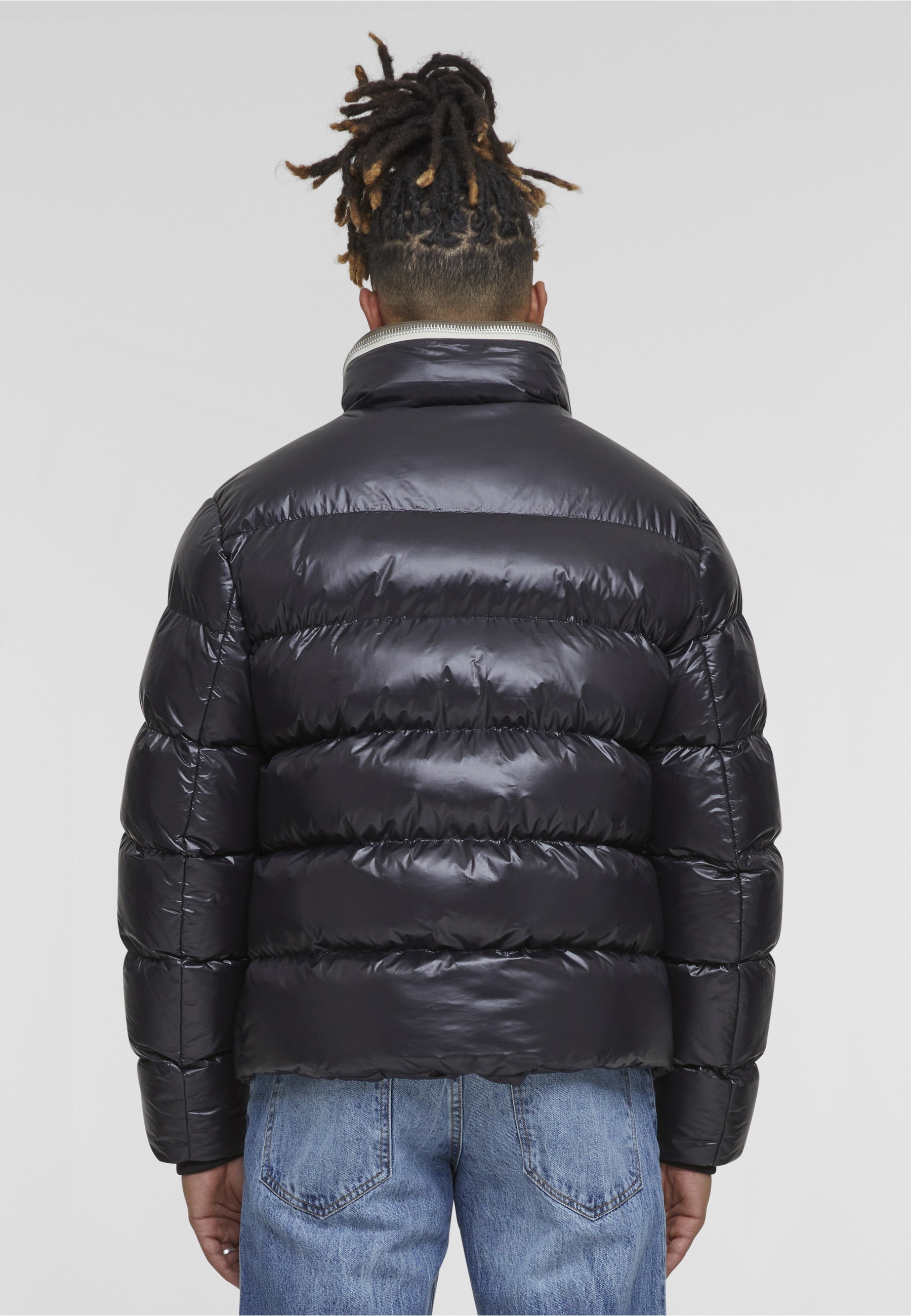 URBAN CLASSICS Winterjacke »Urban Classics Recycled Zip neck Puffer Jacket« 1 Stk. tlg. ohne Kapuze
