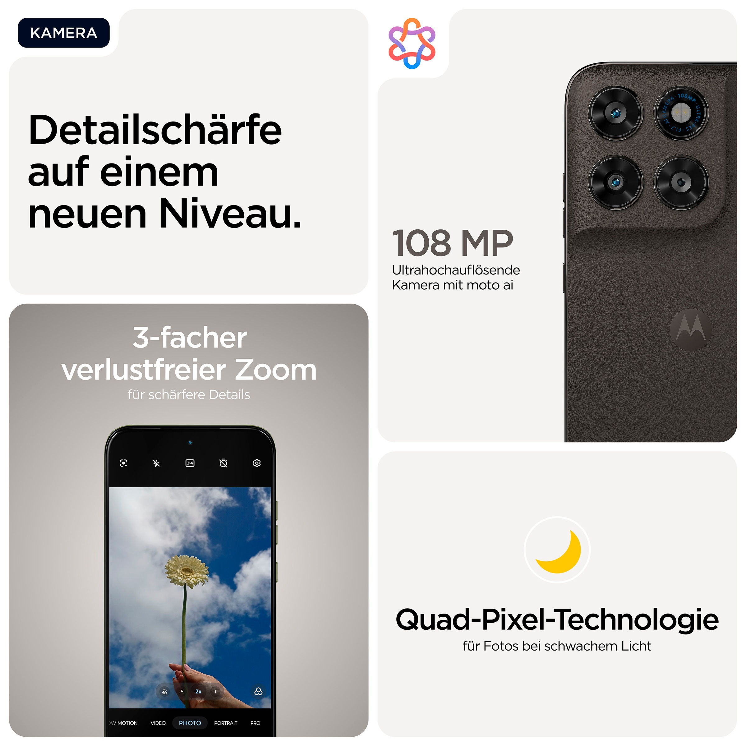 Motorola Smartphone »moto g77 256GB« PANTONE® Black Olive