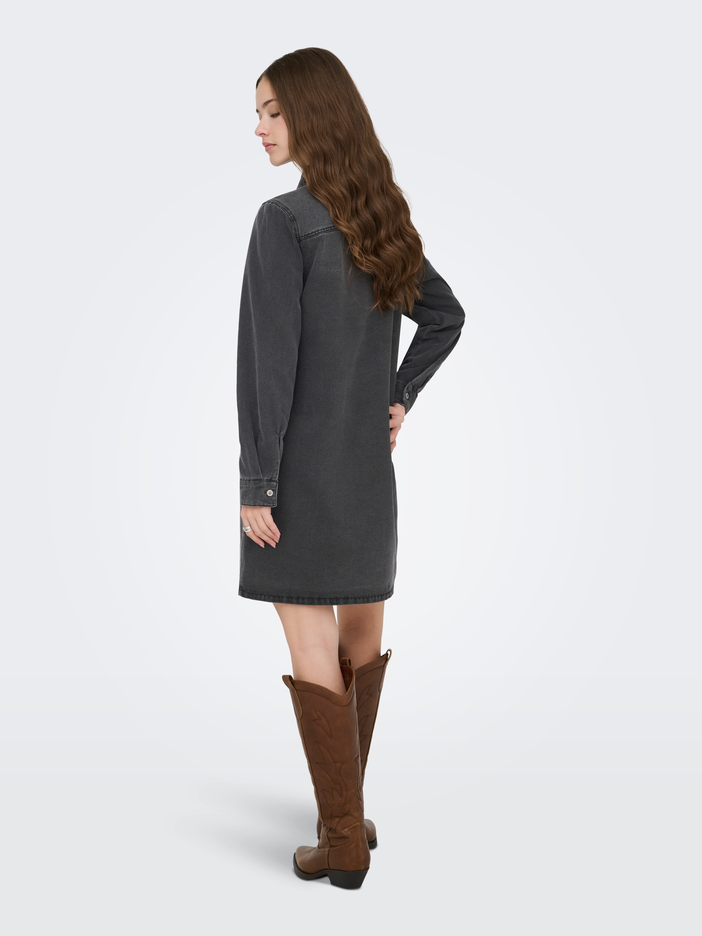 ONLY Jeanskleid »ONLLISA L/S DNM DRESS GUA NOOS« Brusttaschen
