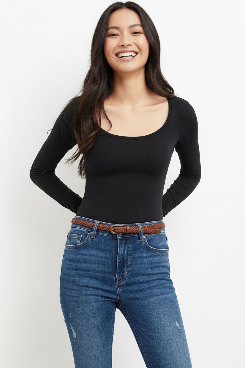 BOSS ORANGE Langarmshirt "Edeline Premium Damenmode" günstig online kaufen