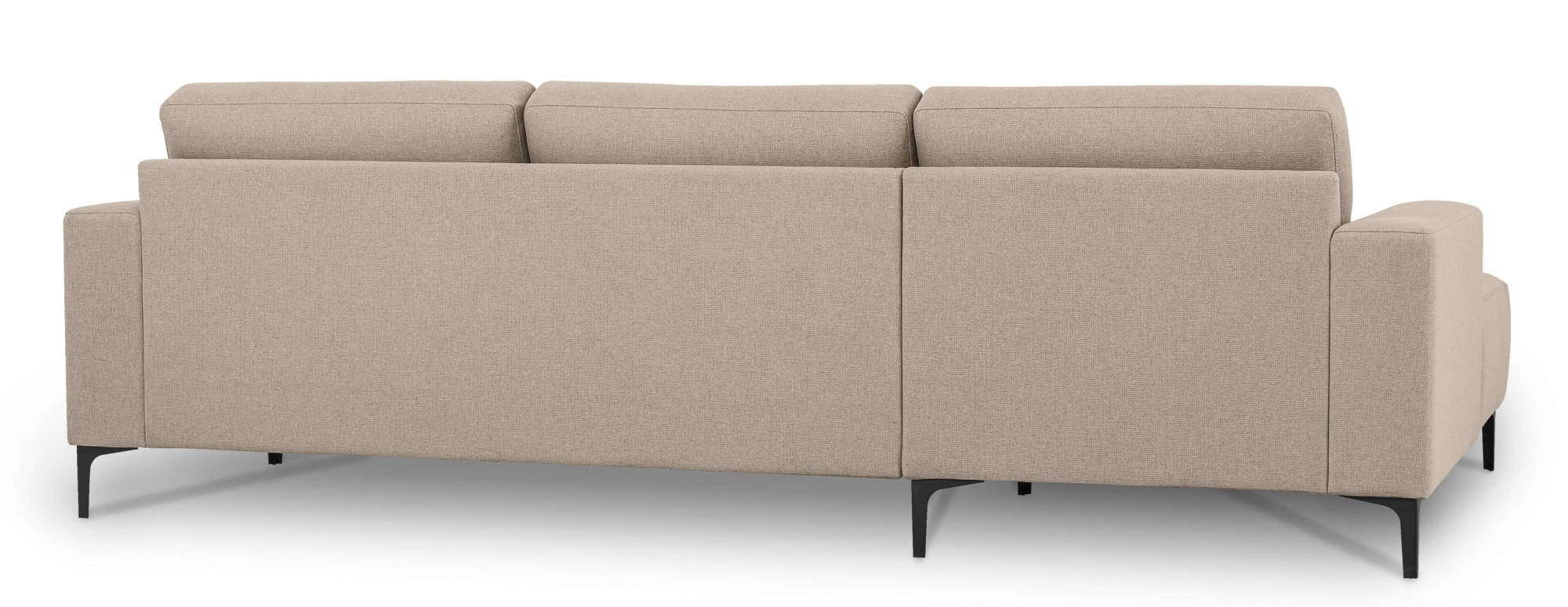 Home affaire Ecksofa »Tournon, L-Form, Breite 262 cm, Webstoff, Chenille«, Designsofa im nordischen Stil, Wellenunterfederung, Metallfüße