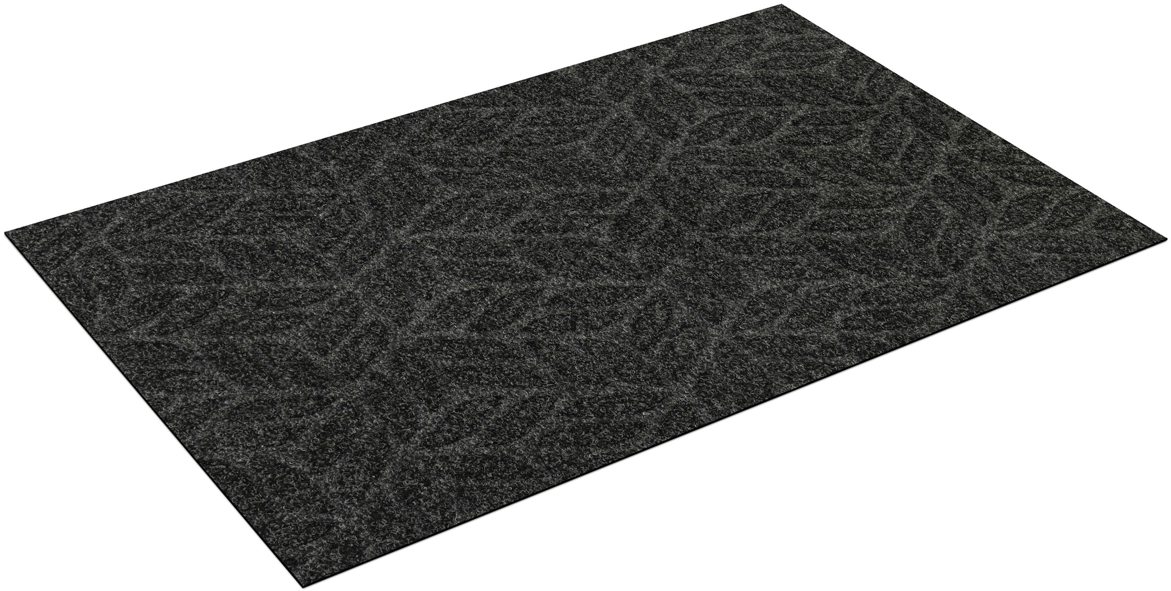wash+dry by Kleen-Tex Fußmatte "DUNE Leaves Dark Grey" rechteckig 8 mm Höhe günstig online kaufen