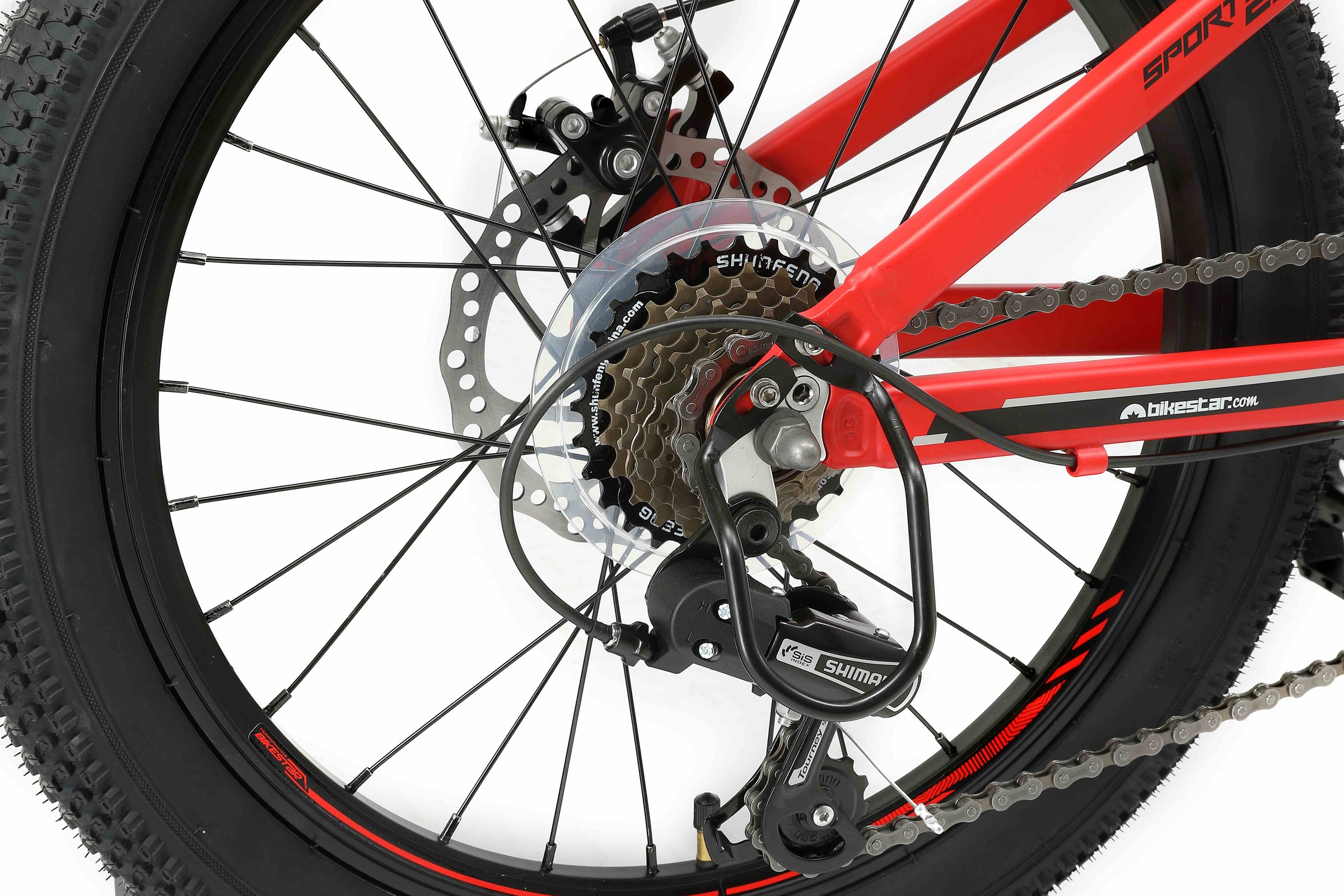 Bikestar Jugendfahrrad 7 Gang Shimano RD-TY21 Schaltwerk Kettenschaltung