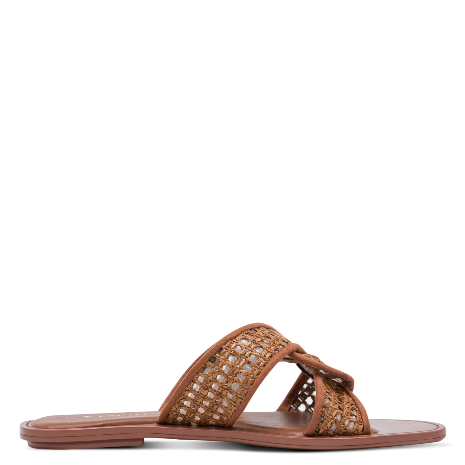 Tamaris Pantolette  Sommerschuh, Schlüpfschuh, Flat mit Baststickerei