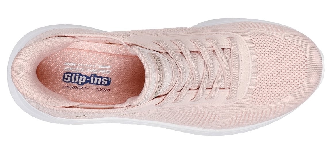 Skechers Slip-On Sneaker »BOBS SQUAD CHAOS-CURRENT MUSE«, Slipper, Freizeitschuh in veganer Verarbeitung