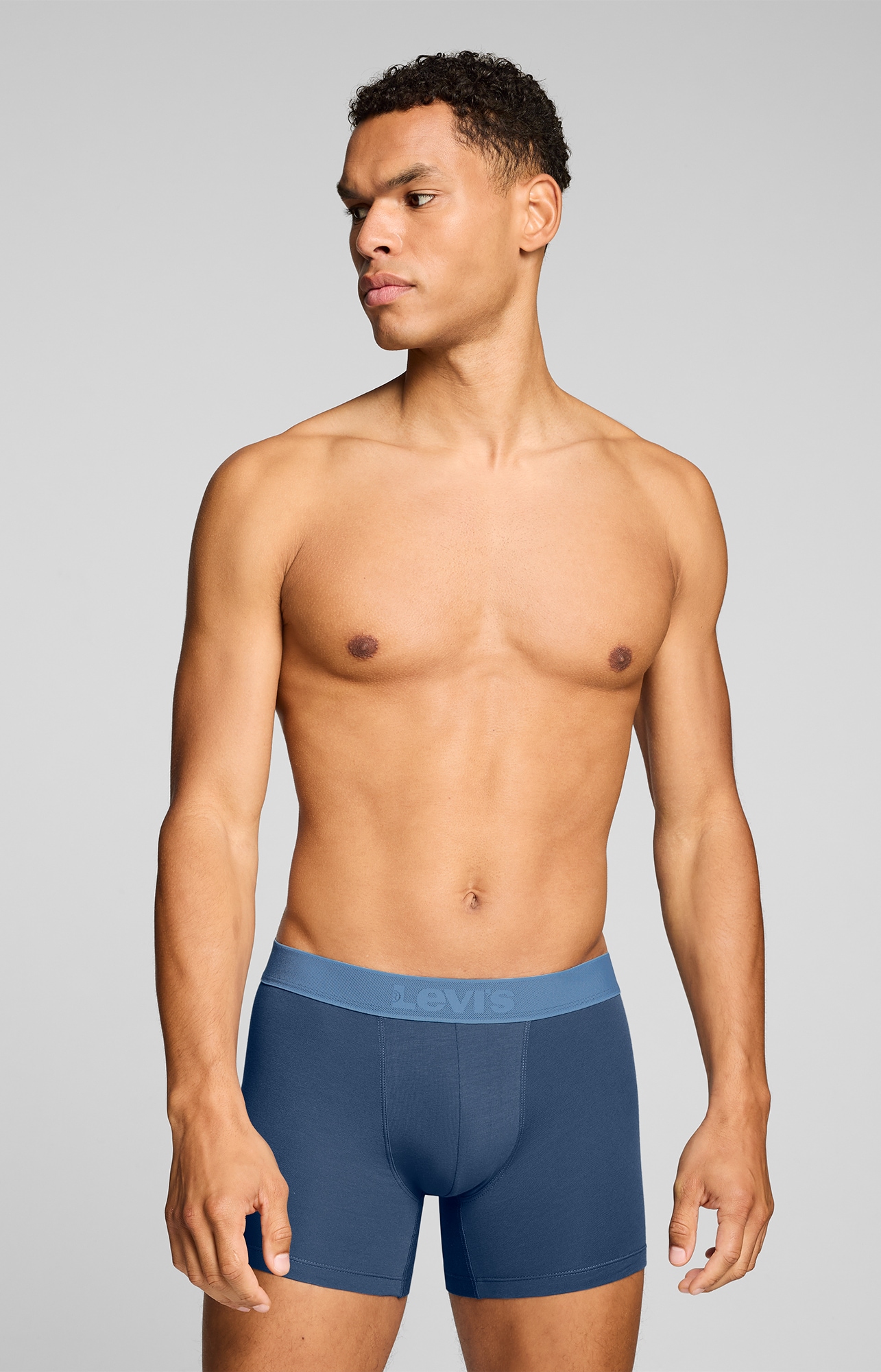Levi's® Boxershorts »LEVIS MEN TWILL WB BOXER BRIEF 2P« ohne Eingriff, Stretchbund