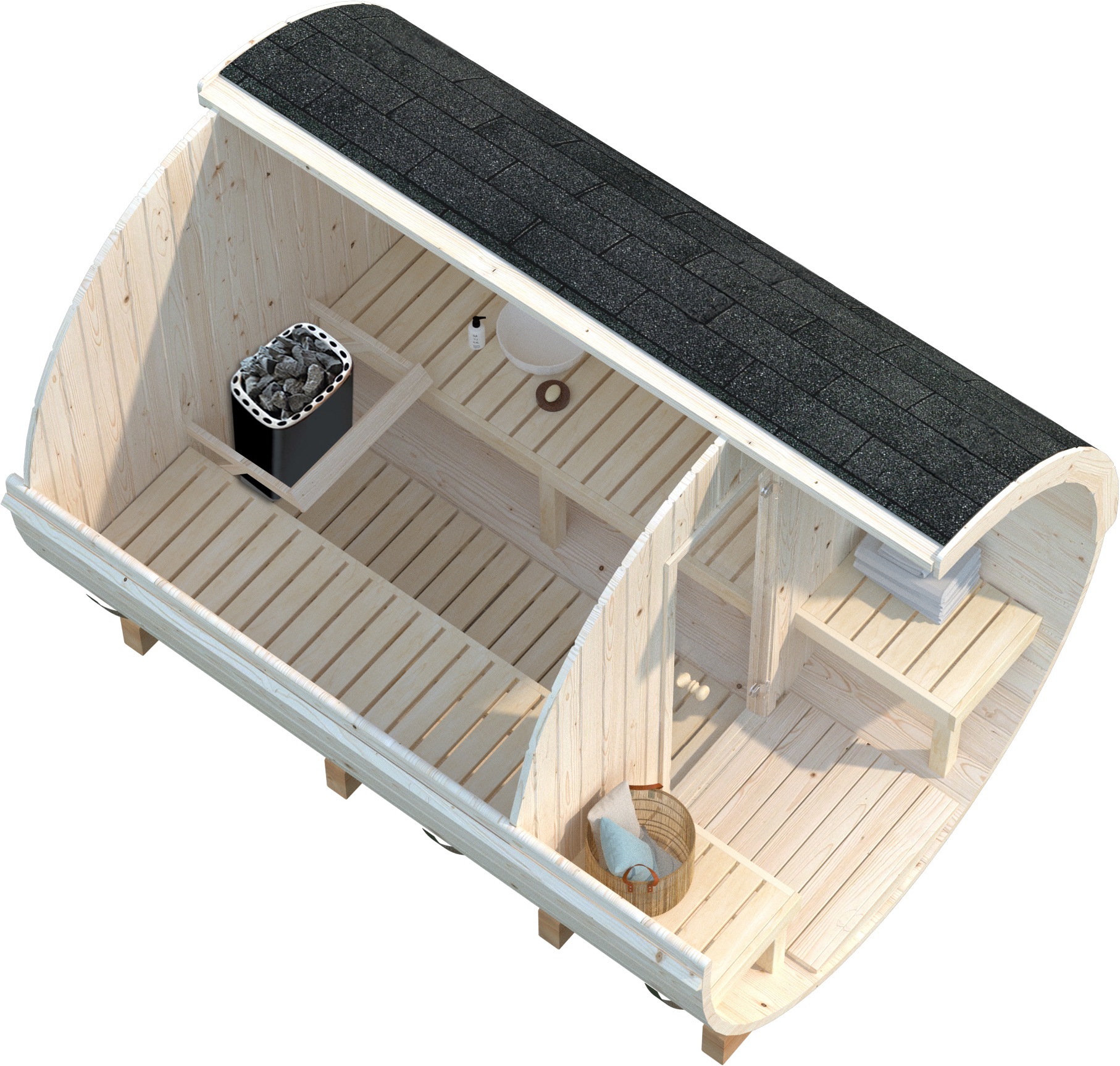 Palmako Sauna »Anita 1,6+0,7 m²«