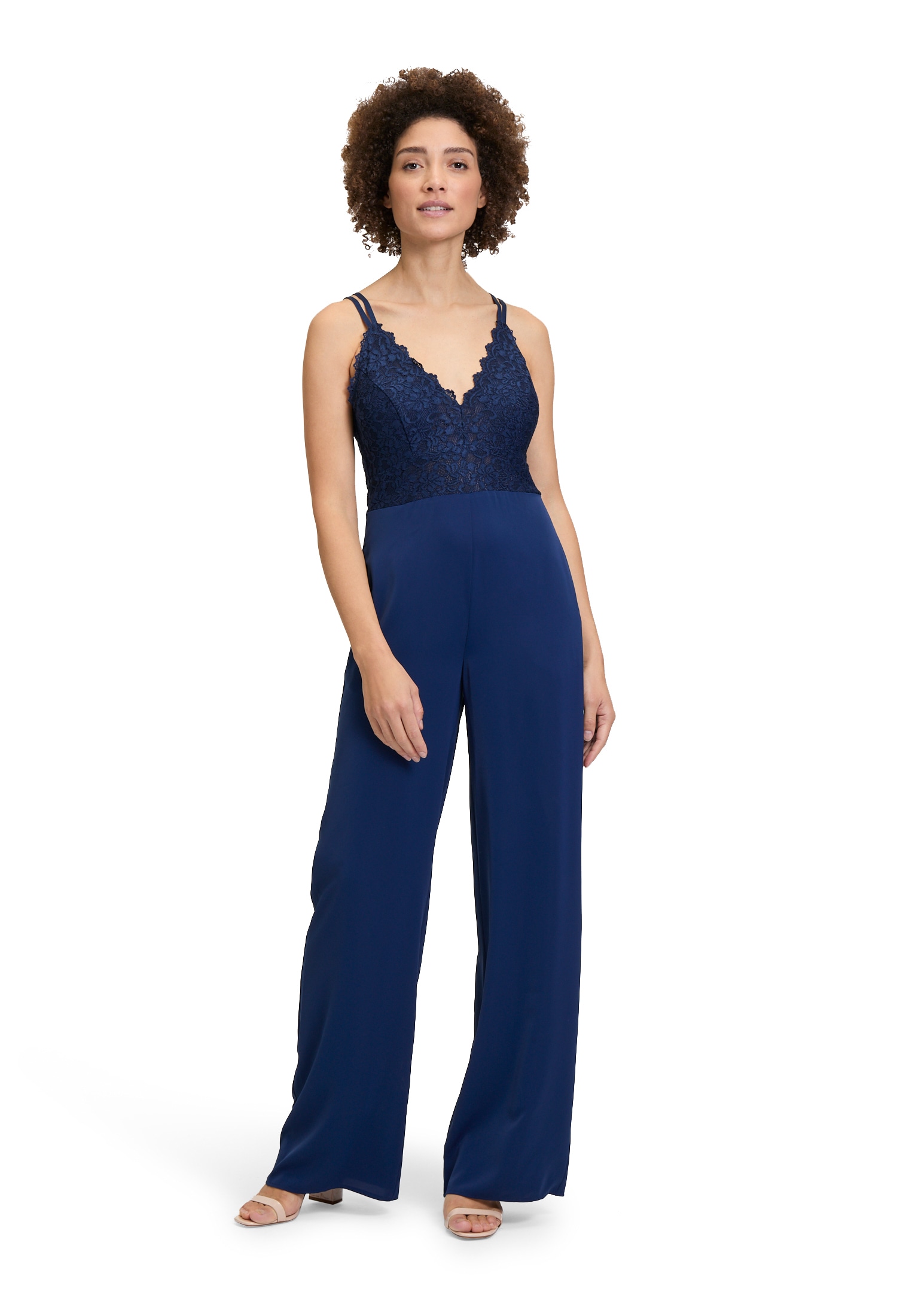 Vera Mont Overall "Vera Mont Damen Jumpsuit mit Spitze" 1 Stk. tlg. Spitze günstig online kaufen