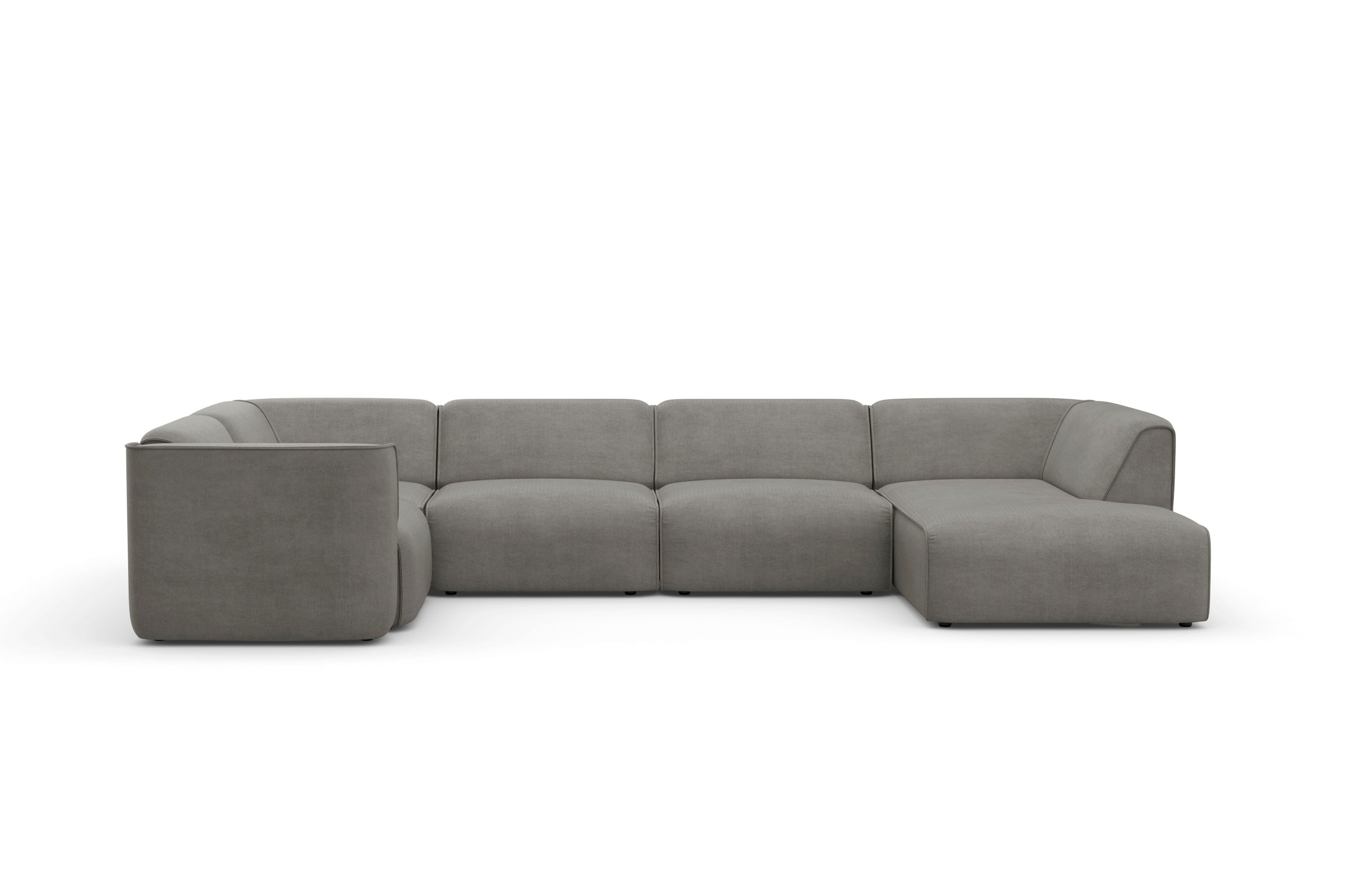 RAUM.ID Wohnlandschaft »Merid U-Form, jederzeit durch Module erweiterbar, B/T/H: 367/206/70 cm«, als Modul oder separat verwendbar, für individuelle Zusammenstellung