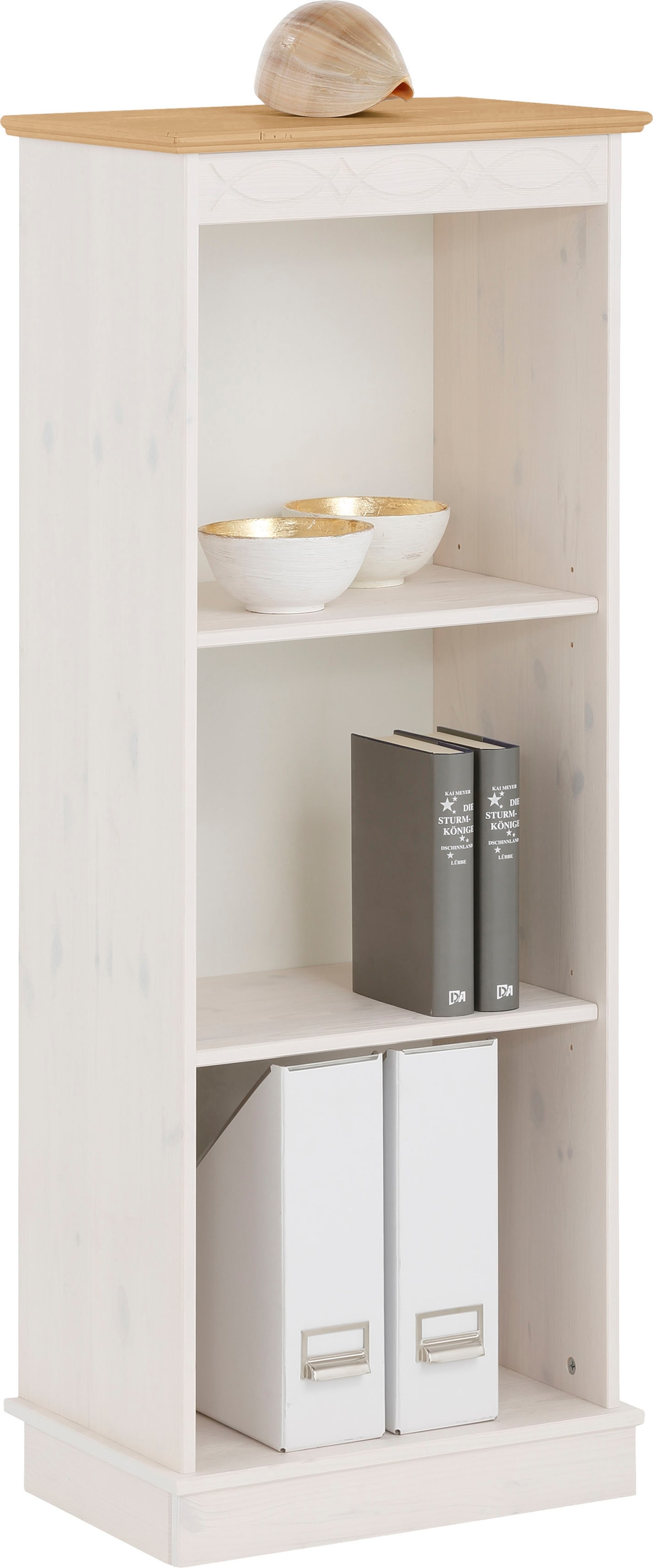 OTTO home Bücherregal "Indra, Standregal, Regal, aus Massivholz" Made in Europe, aus massiver Kiefer, in verscheidenen Höhen, mit FSC