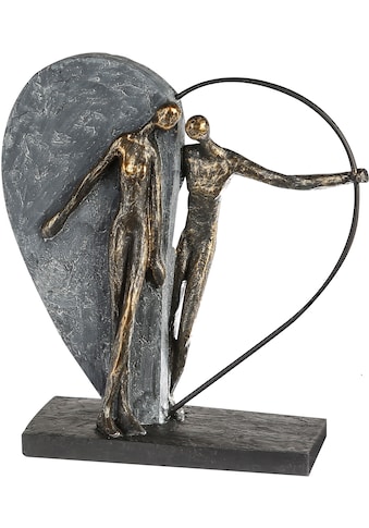 Casablanca by Gilde Dekofigur »Skulptur Herzklopfen, bronzefarben/grau«, (1 St.),... kaufen
