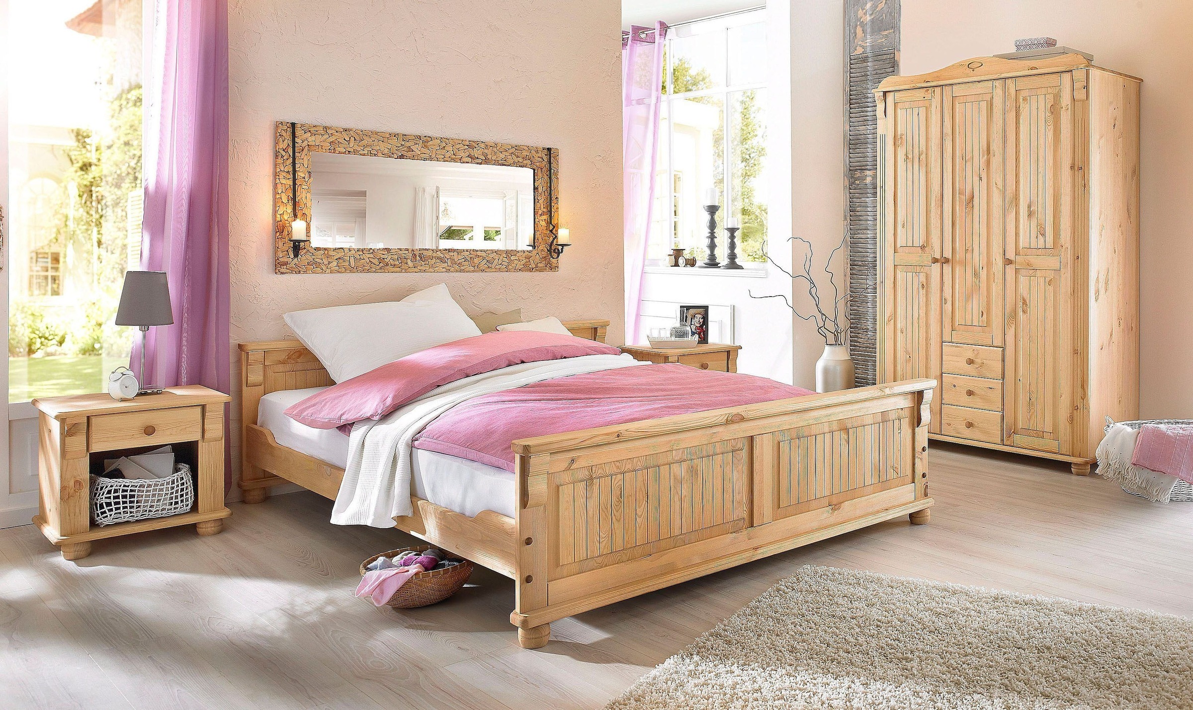 OTTO home "Adele" 4 Breiten: 92/130/169/207 H/T ca. 191/54 cm, aus massiver günstig online kaufen