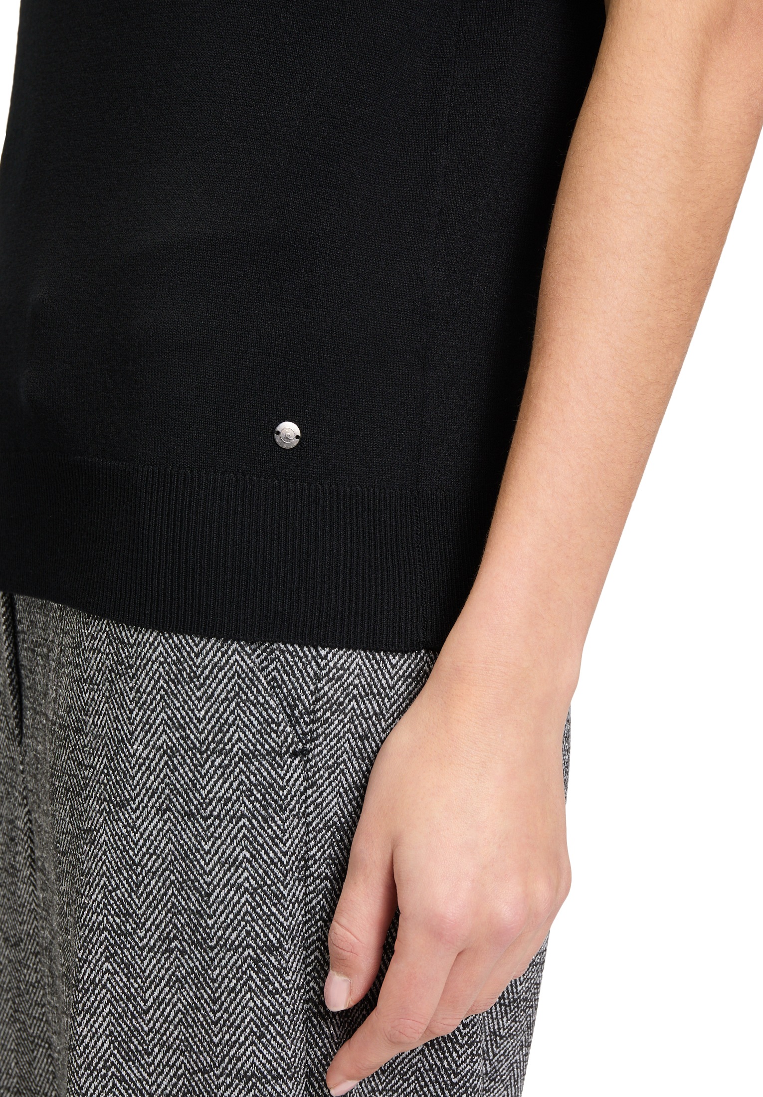Betty&Co Kurzarmshirt »Betty & Co Feinstrickpullover mit Rundhalsausschnitt«, (1 tlg.)