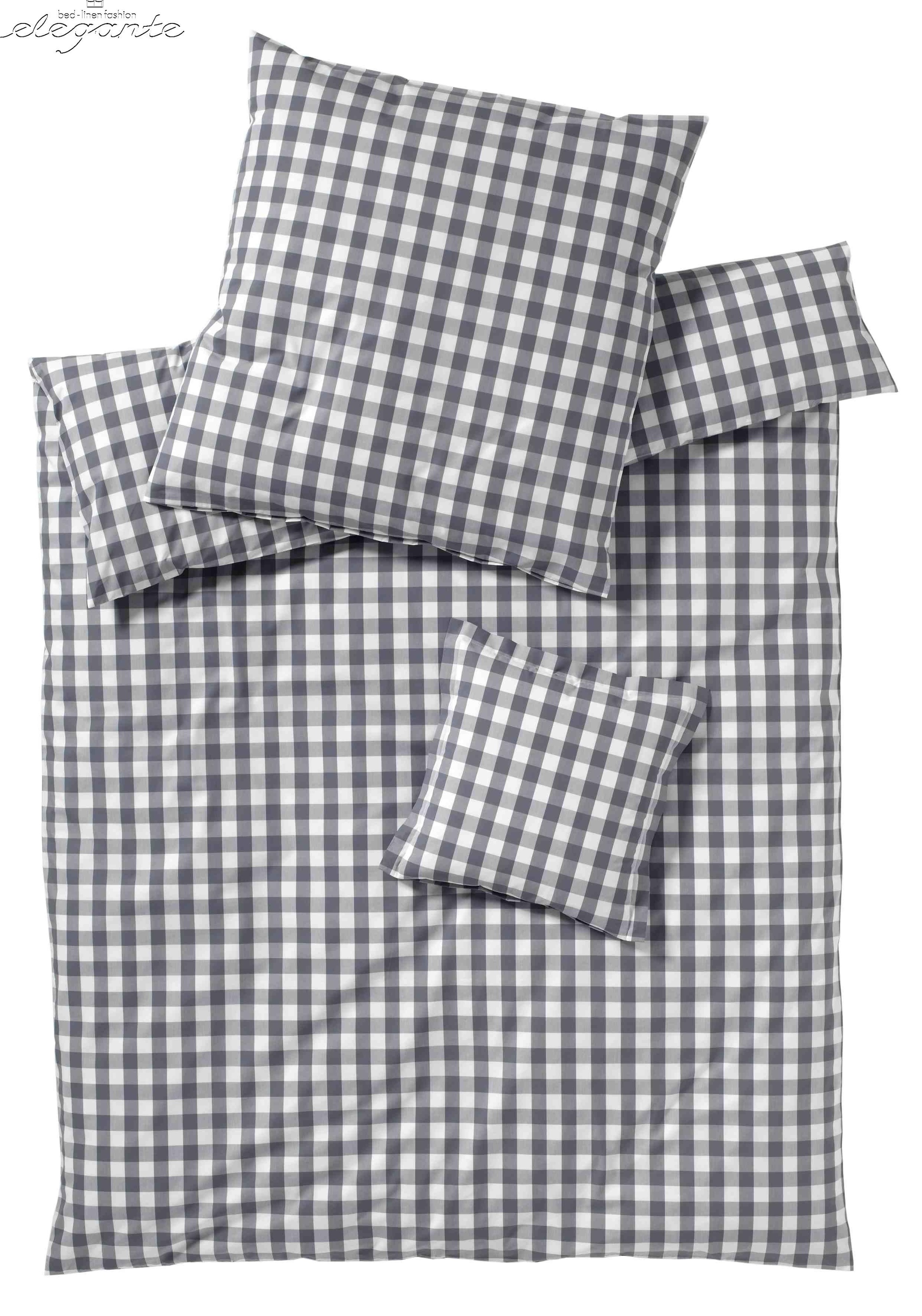 Elegante Bettwäsche "Quadro" 2 Stk. tlg. angenehmes Hautgefühl günstig online kaufen