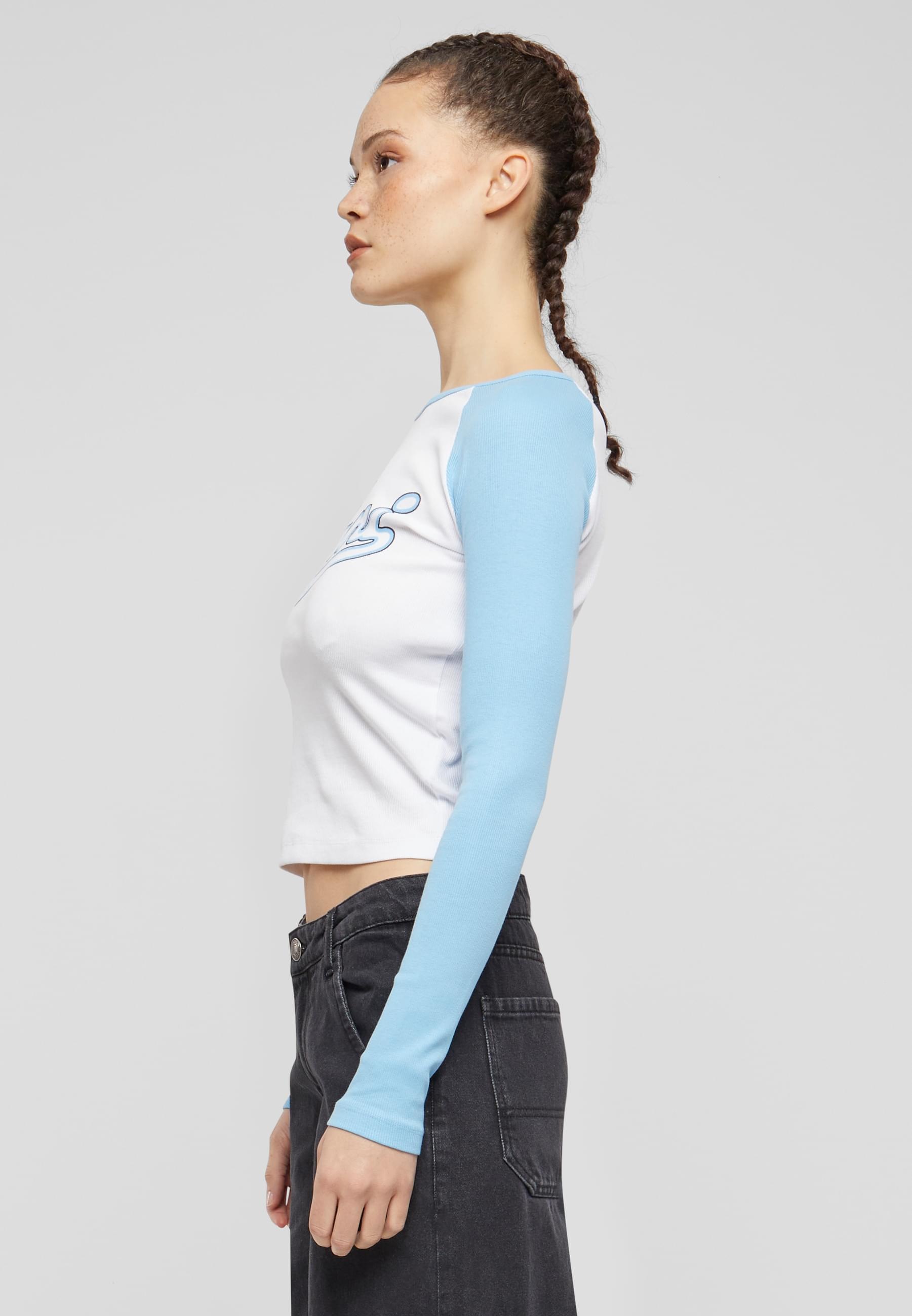 Karl Kani T-Shirt »Karl Kani Damen KW241-043-2 Karl Kani Varsity Crop Block Rib Ls«, (1 tlg.)