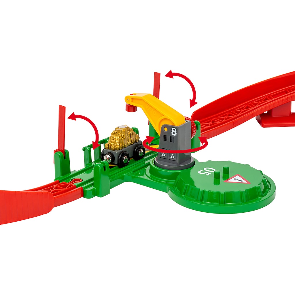 BRIO® Spielzeugeisenbahn-Erweiterung »BRIO® WORLD, Gebirgs-Frachten Set Deluxe«, (Set)